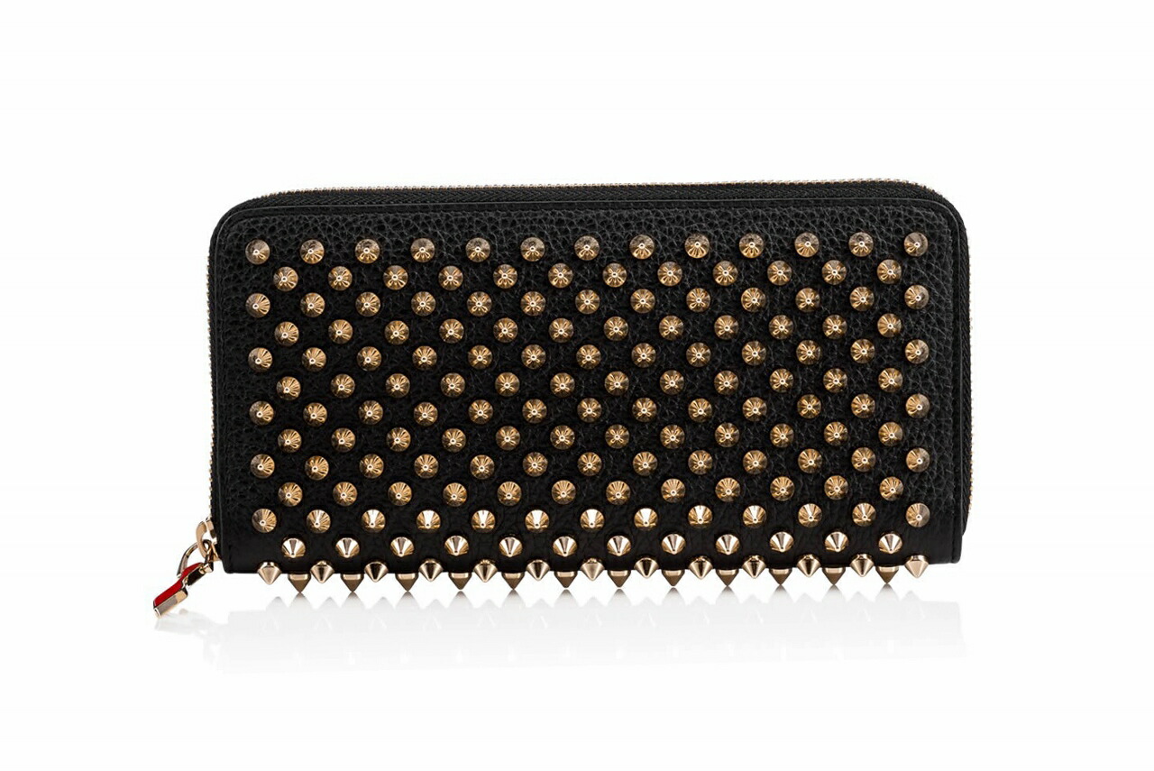楽天市場 Christian Louboutin クリスチャン ルブタン 長財布 Panettone Wallet スパイク メンズ 男 新品 Black Gold C Trust 楽天市場店