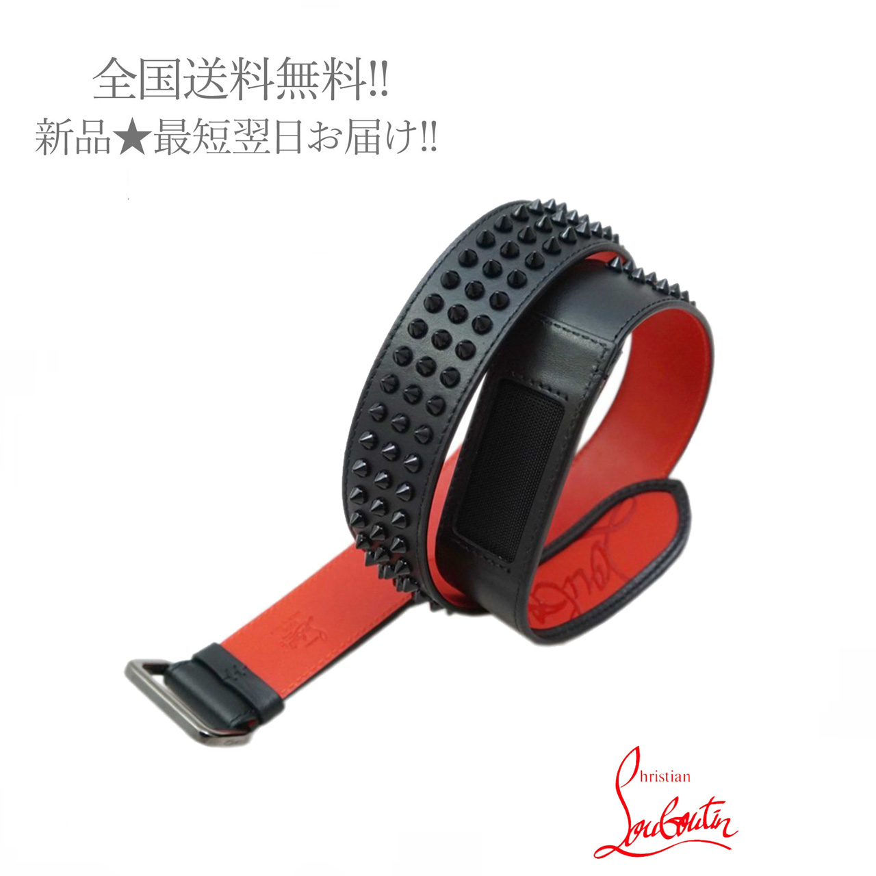 多様な Christian Louboutin クリスチャン ルブタン ベルト LOUBI BELT