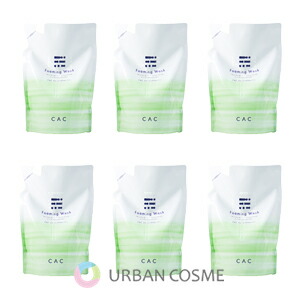 CAC化粧品 フォーミングウォッシュ 詰替用 400ml 6個セット 送料無料 さっぱり 洗髪 洗顔 髭剃り ボディ洗浄