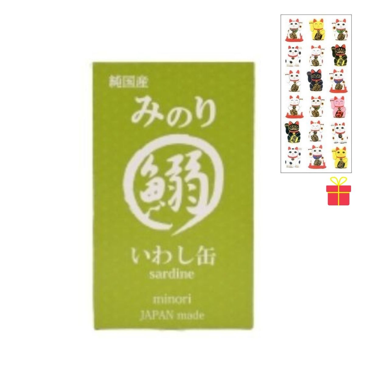 【決算セール】日本のみのり いわし缶 100g×72缶【3ケース】【金運招き猫シール1枚付】犬猫用 ペットフード 魚 国産 食品添加物 無添加 サンユー研究所