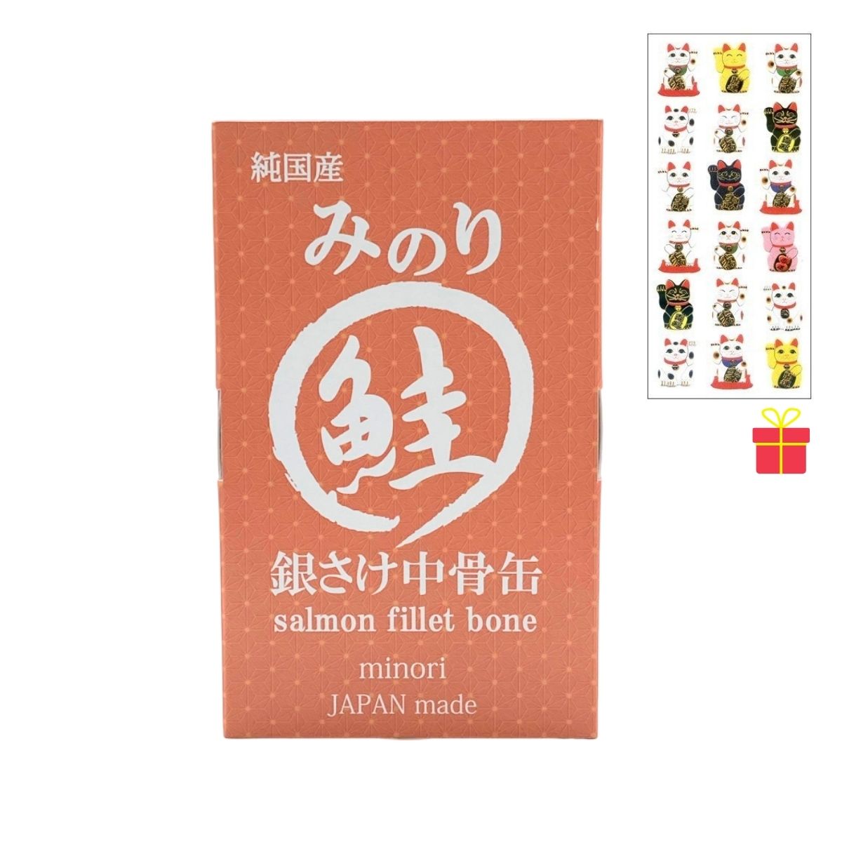 【わくわく大売り出し】日本のみのり 銀さけ中骨缶 100g×144缶【6容れもの】【金運招き猫消印1枚付】鮭缶 犬猫用 愛玩動物ボンネット 魚 国産 食料雑貨類加えること物 無加えること サンユー科学研究所