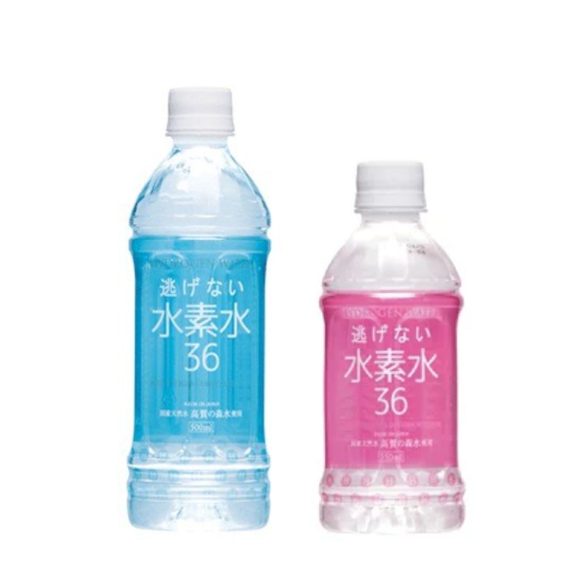 【ゴーゴーセール】奥長良川名水 逃げない水素水36 500ml×24本入(ブルー)＆350ml×24本入(ピンク)【色＆サイズ違い】 特許取得 国産 天然軟水 水 ミネラルウォーター モンドセレクション