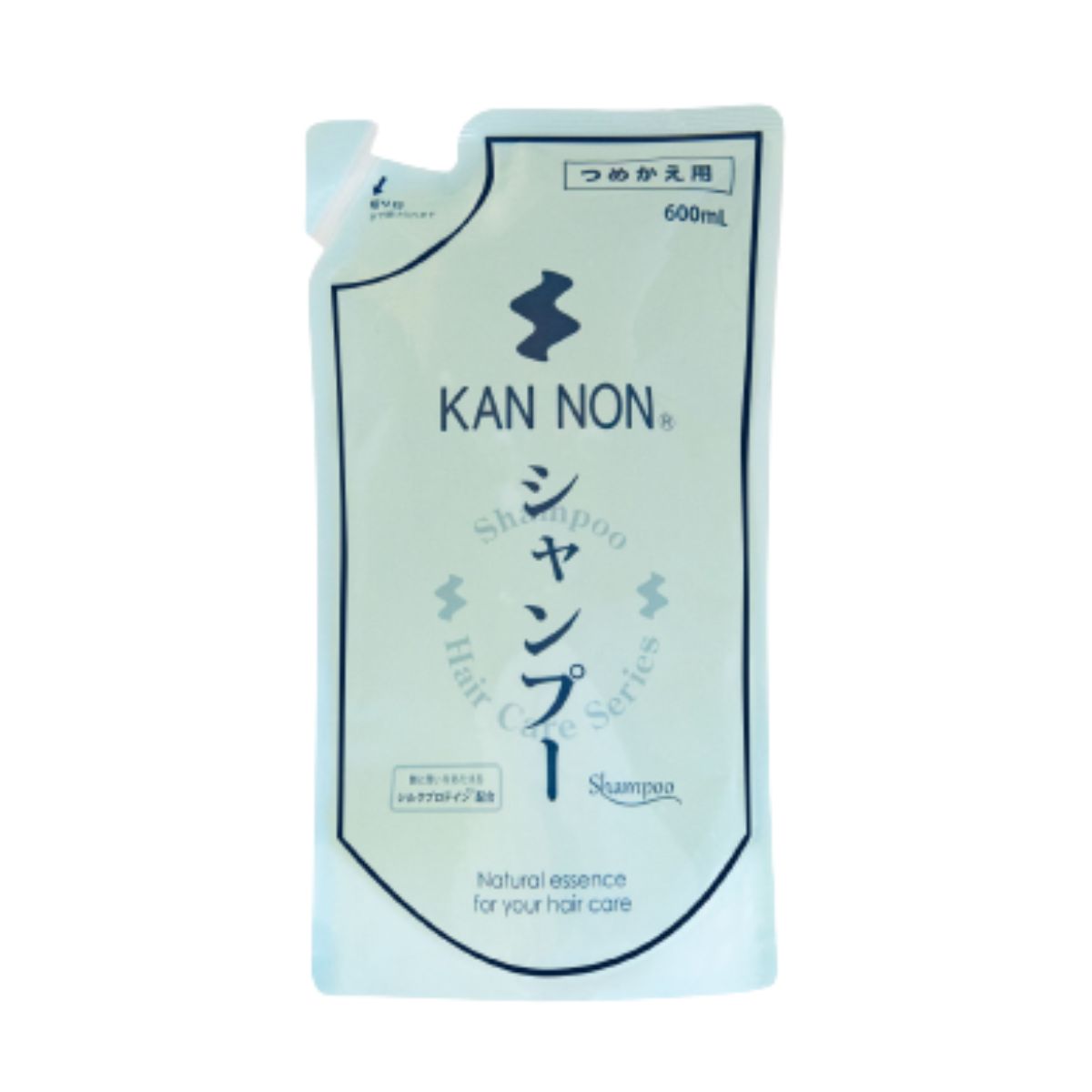 観音温泉 シャンプー 詰替用 600ml【6個セット】【うちゅケン君シール1枚付】温泉水配合 アミノ酸系 ヘアケア 温泉コスメ