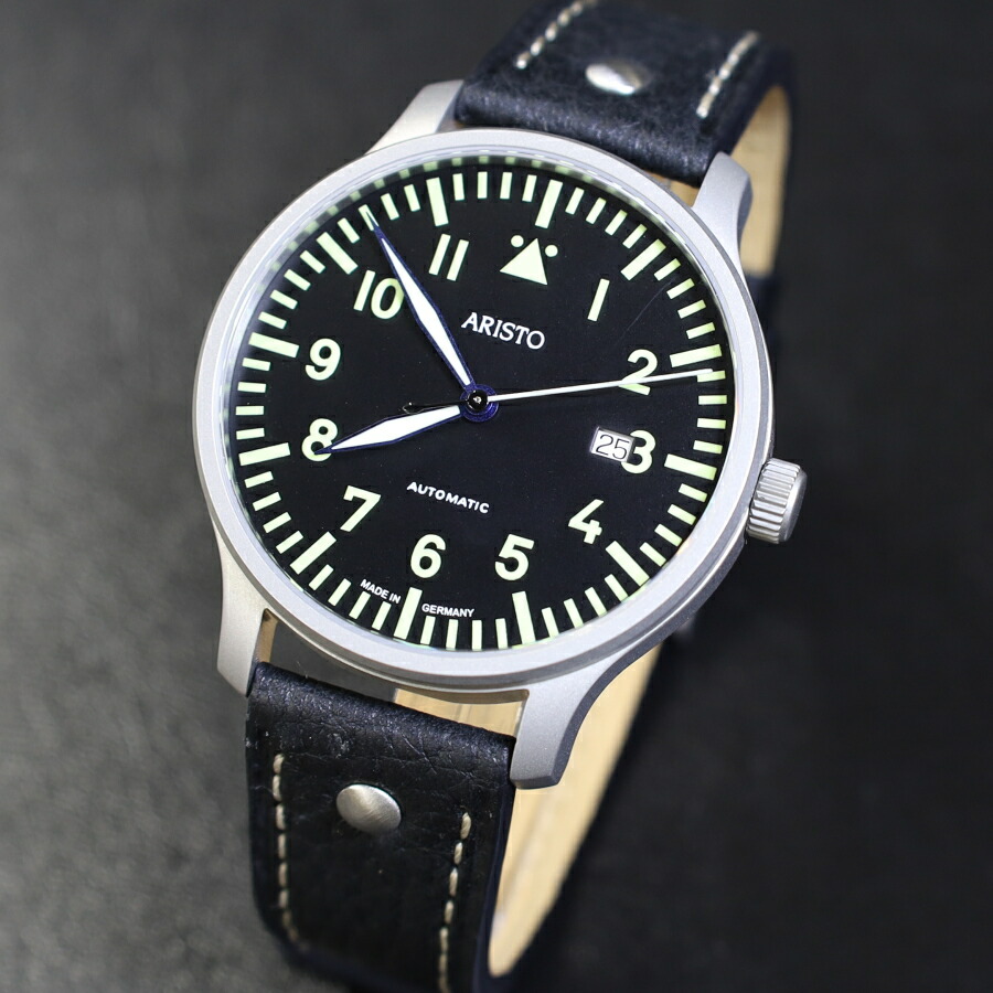 楽天市場】アリスト ARISTO パイロット 手巻き式 腕時計 ETA2804