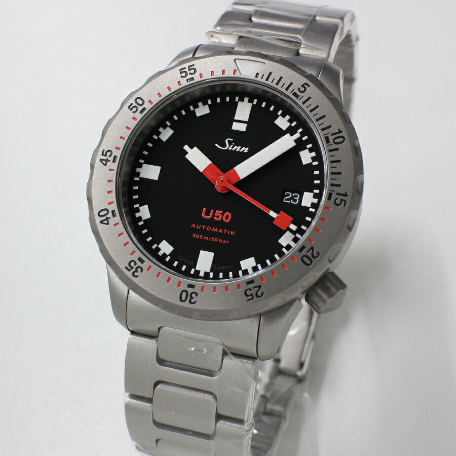 【4月20日税込691,900円へ価格改定有り】国内正規品 Sinn ジン 腕時計 U50.M 500m防水 自動巻き 時計 送料無料 メンズ ブランド