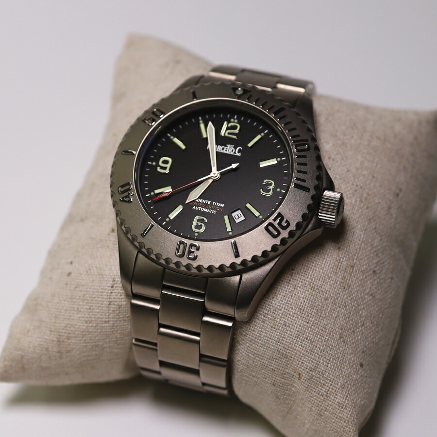 【中古】USED 正規輸入品　Marcello C Trident Titan Limited 300m 自動巻き