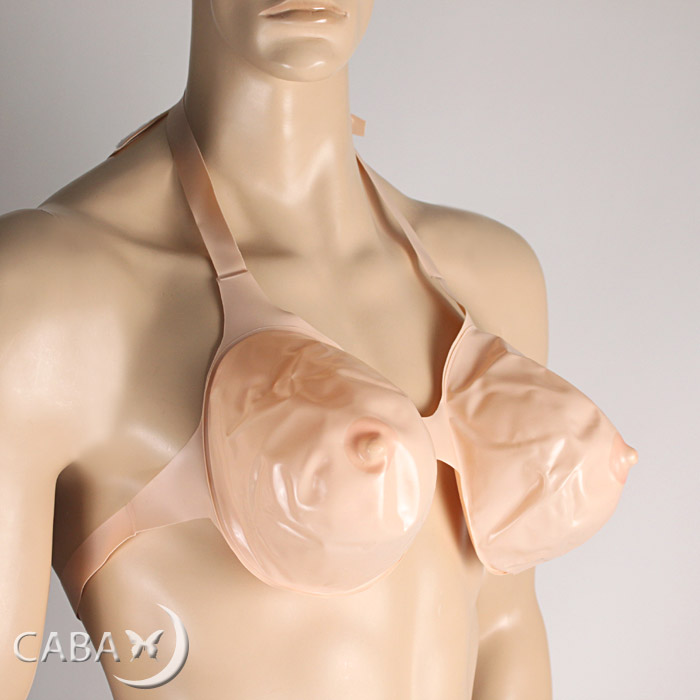 楽天市場 女装グッズ おっぱい Fカップ ビニール素材の乳房付き豊胸ブラジャー 女装用品 女装子 男の娘 コスプレ ジョークグッズ パーティーグッズ 男性用 キャバ