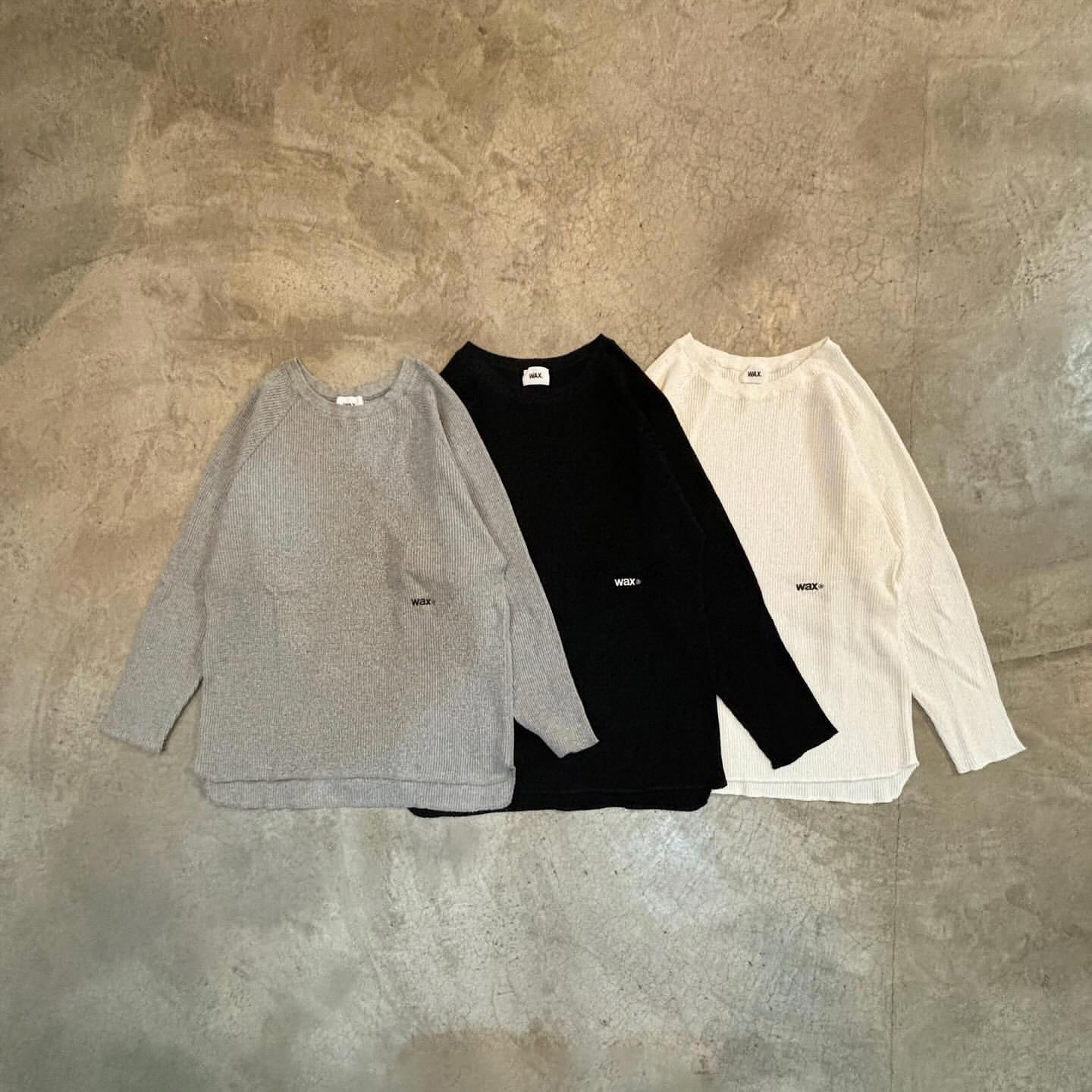 （SALE）WAX     Loose fit thermal   ホワイト  WX-0405