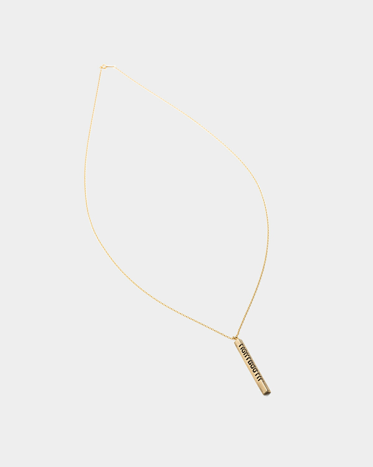 TIGHTBOOTH   ANGLE IRON NECKLACE - Brass      SS26-A08    タイトブース   TIGHTBOOTH