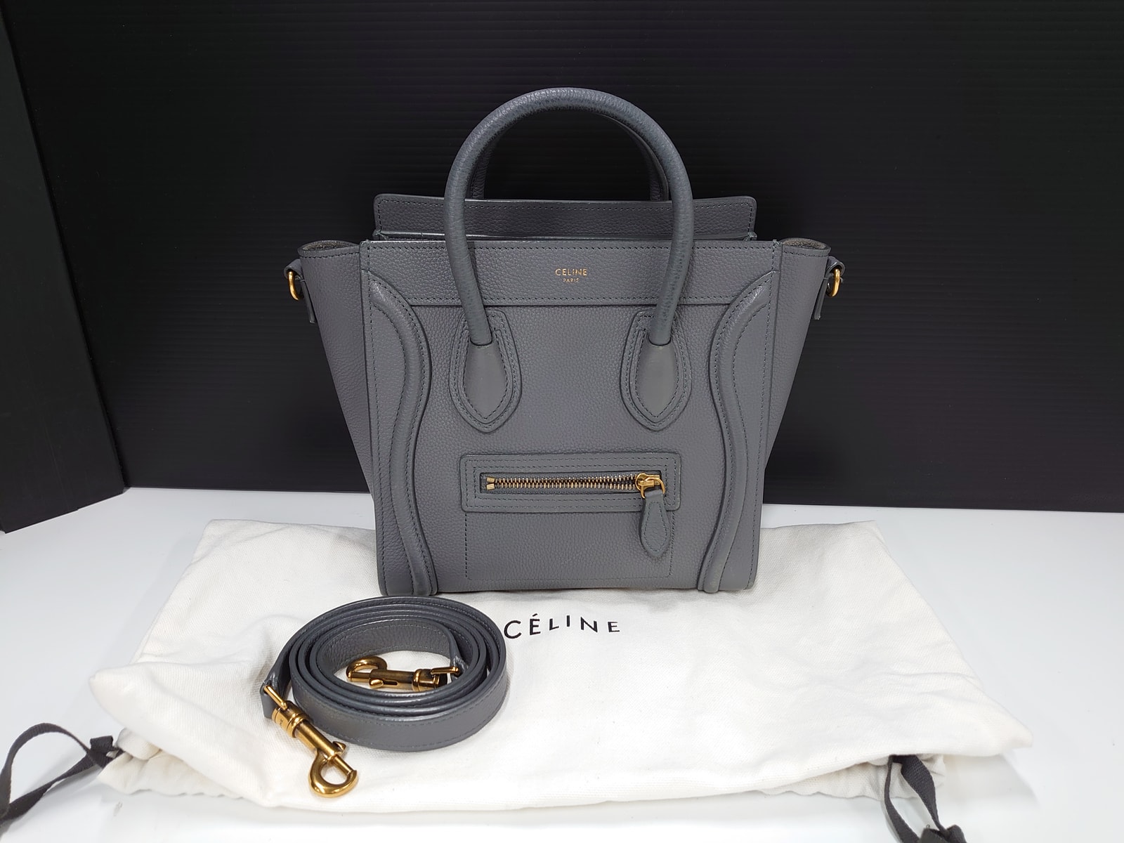 【3日間返品可】 CELINE セリーヌ ナノショッパー 2WAYバッグ カーフスキン(牛) レディース｜カエセル 104,000円