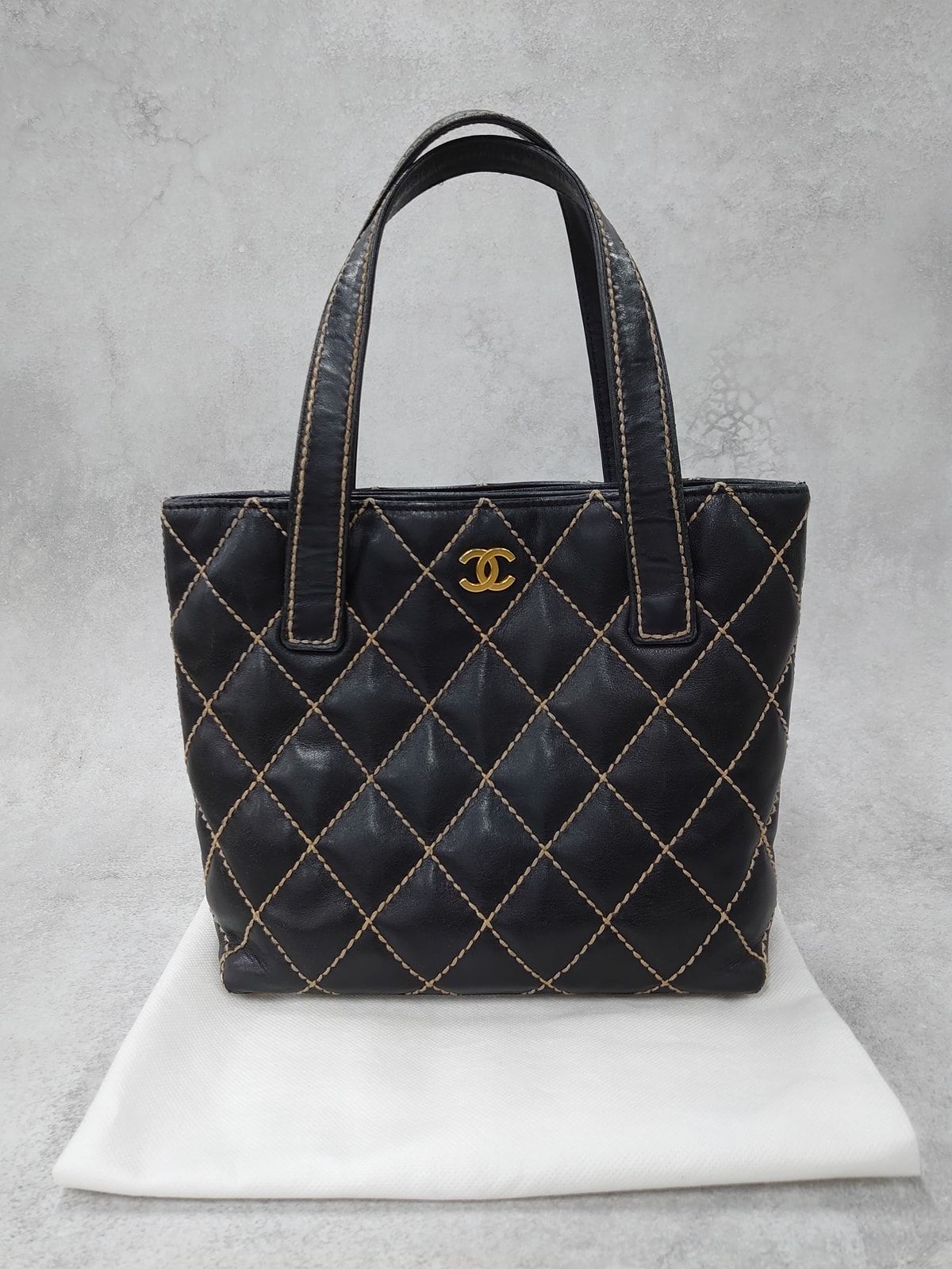 【3日間返品可】 CHANEL シャネル ワイルドステッチ ハンドバッグ カーフスキン(牛) レディース｜カエセル