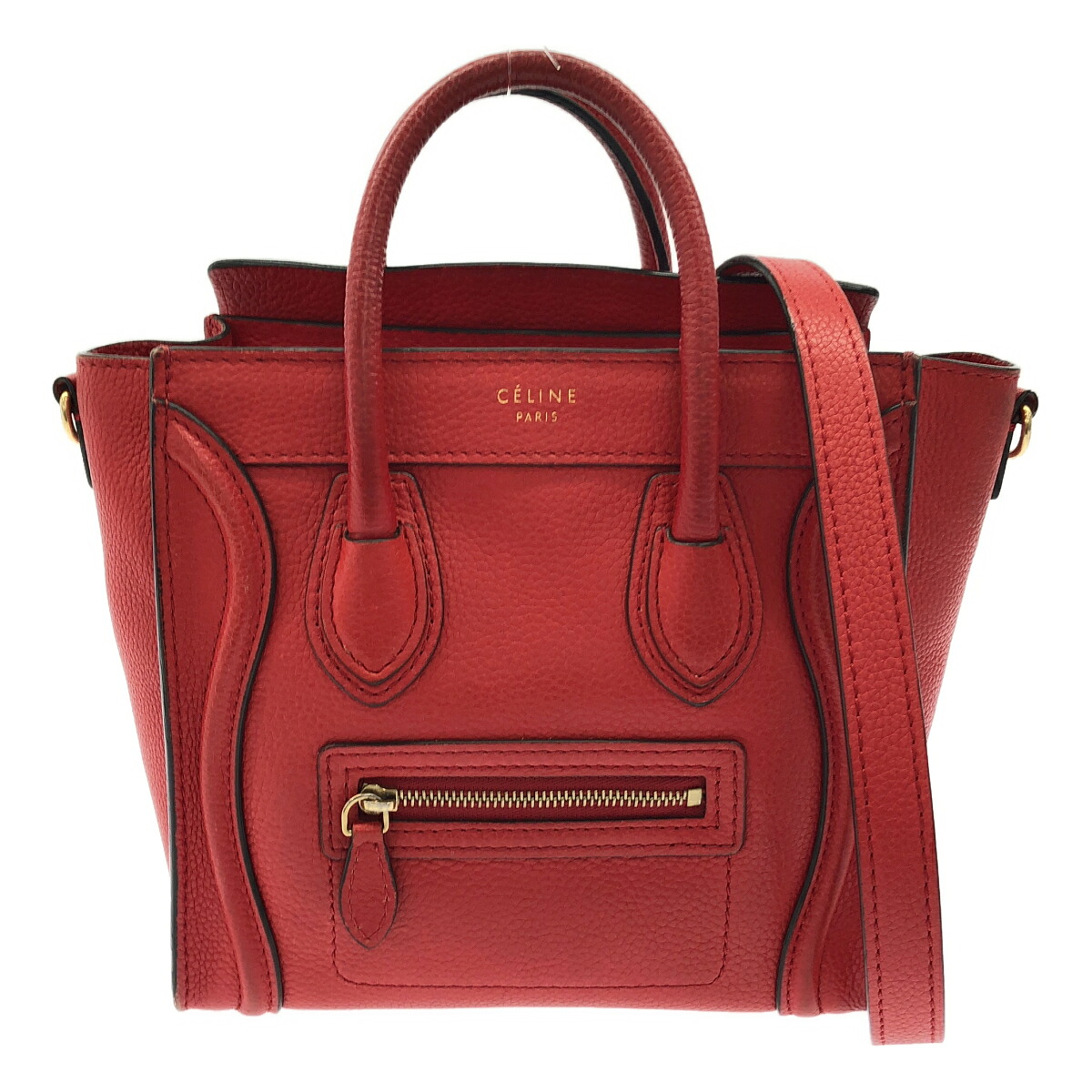 【3日間返品可】 CELINE セリーヌ ナノショッパー 2WAYバッグ カーフスキン(牛) レディース|カエセル