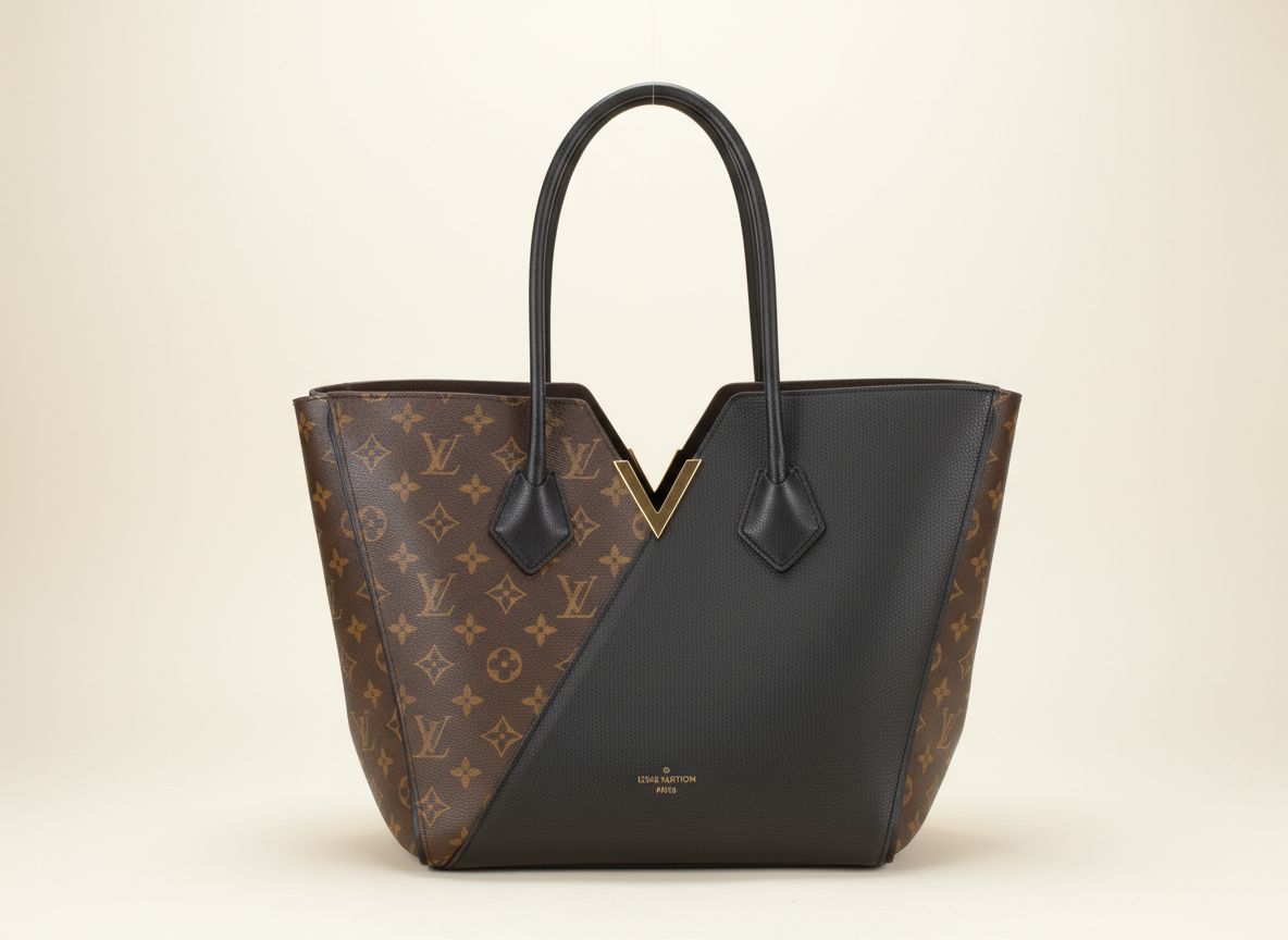 【最大限度15％OFFクーポン券】LOUIS VUITTON ルイ・ヴィトン キモノMM 赤銅色/黒いこと トートバッグ【中古】