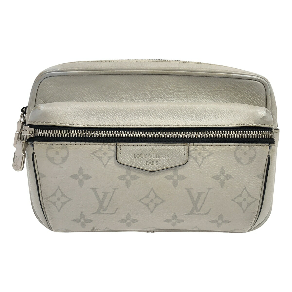 【最大限度15％OFF引き換え証】LOUIS VUITTON ルイ・ヴィトン バムバッグアウトドア 白いこと ショルダーバッグ【中古】