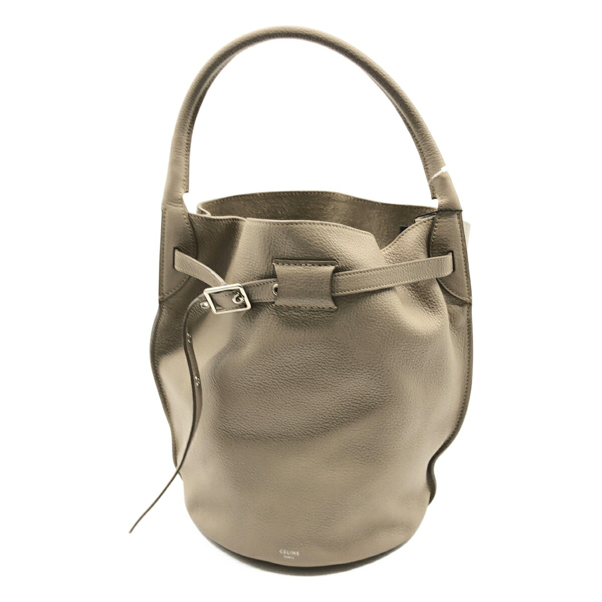 【最大限度15％OFF引き換え証】CELINE セリーヌ ビッグバッグバケット ベージュ ハンドバック【中古】