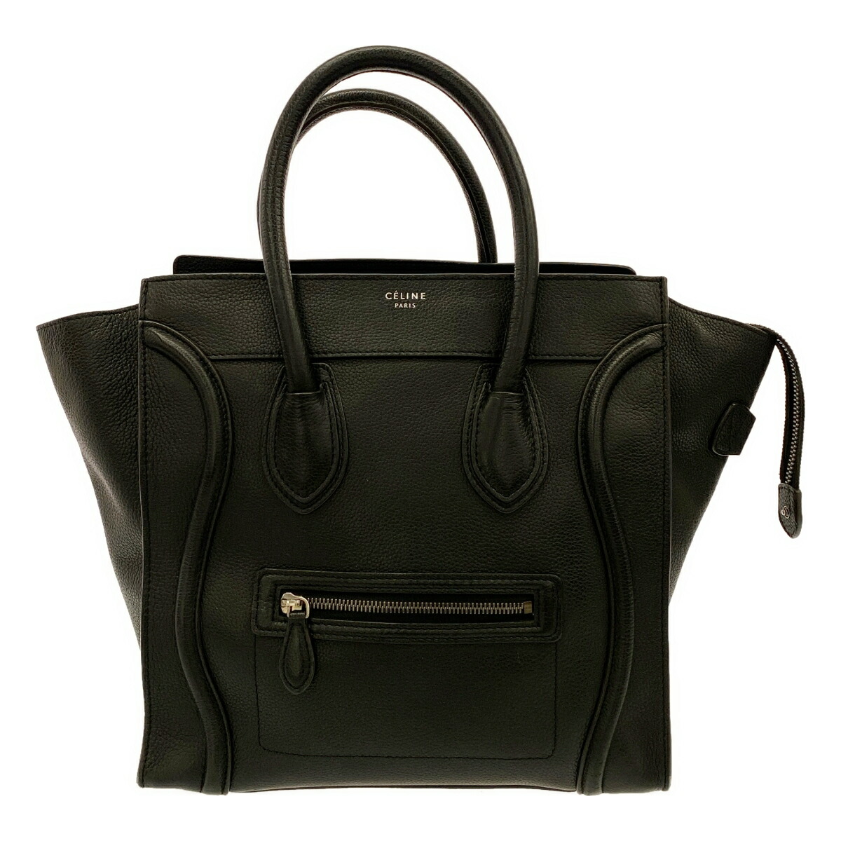 【最大限度15％OFF引き換え証】CELINE セリーヌ ミニショッパー 黒いこと ハンドバック【中古】