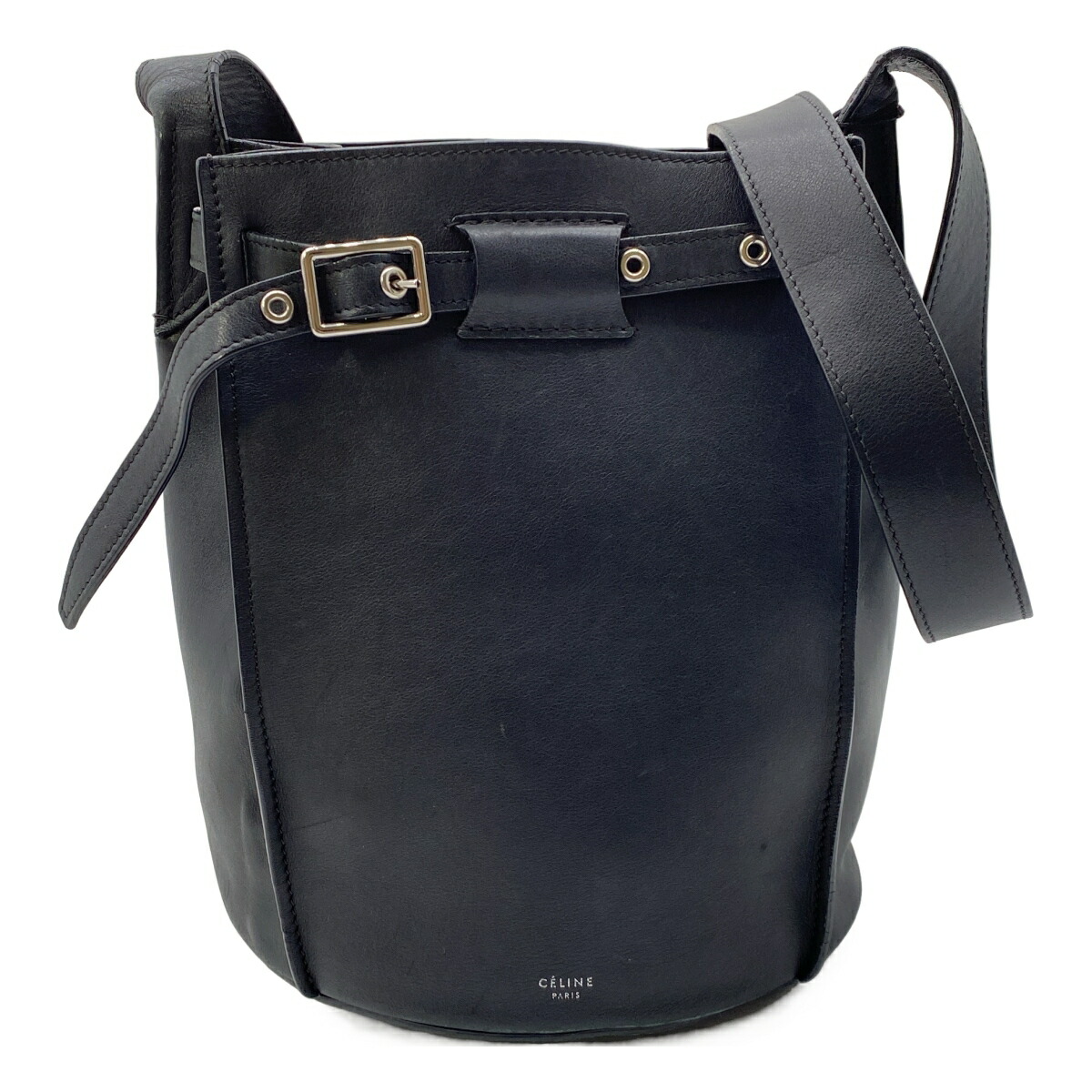 【最大限度15％OFFクーポン券】CELINE セリーヌ ビッグバッグバケット 黒いこと ショルダーバッグ【中古】