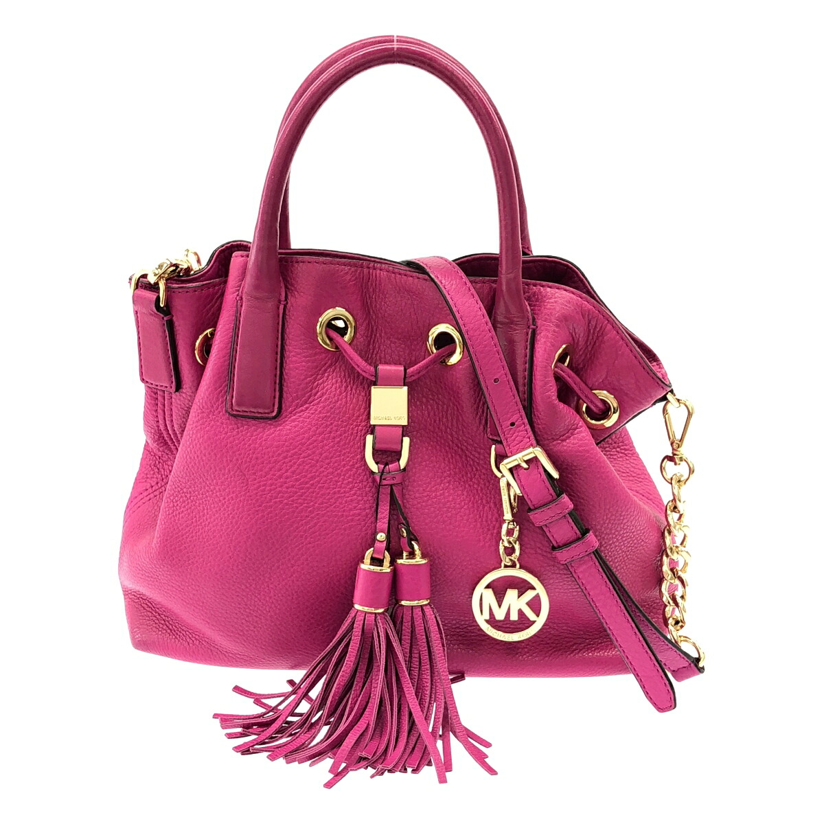 【3日間返品可】Michael Kors マイケル・コース 2WAYバッグ パープル 2WAYバッグ【中古】｜カエセル