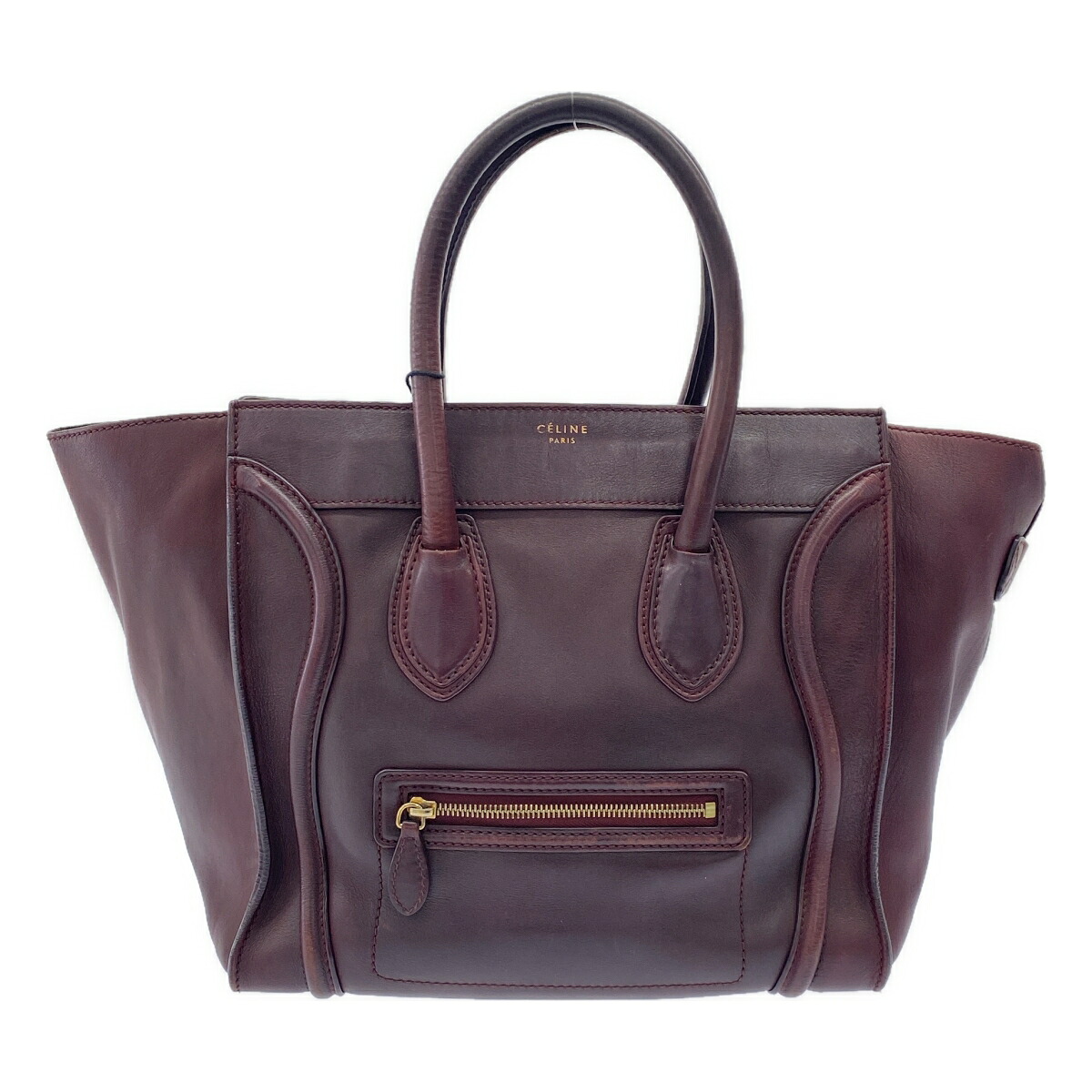 【最大限度15％OFF引き換え証】CELINE セリーヌ ミニショッパー 赤いこと ハンドバック【中古】