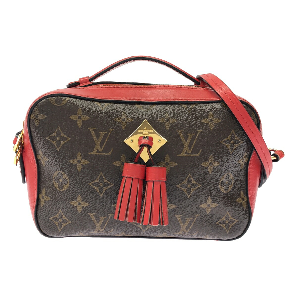LOUIS VUITTON ルイ・ヴィトン サントンジュ 赤銅色 ショルダーバッグ【中古】