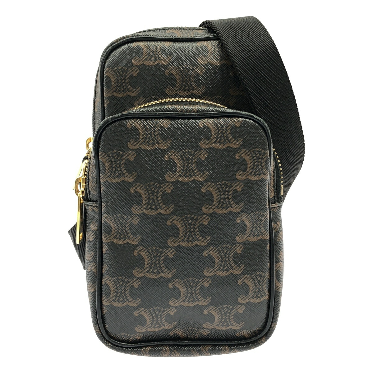 CELINE セリーヌ ミニポケットメッセンジャーバッグ 黒いこと ショルダーバッグ【中古】
