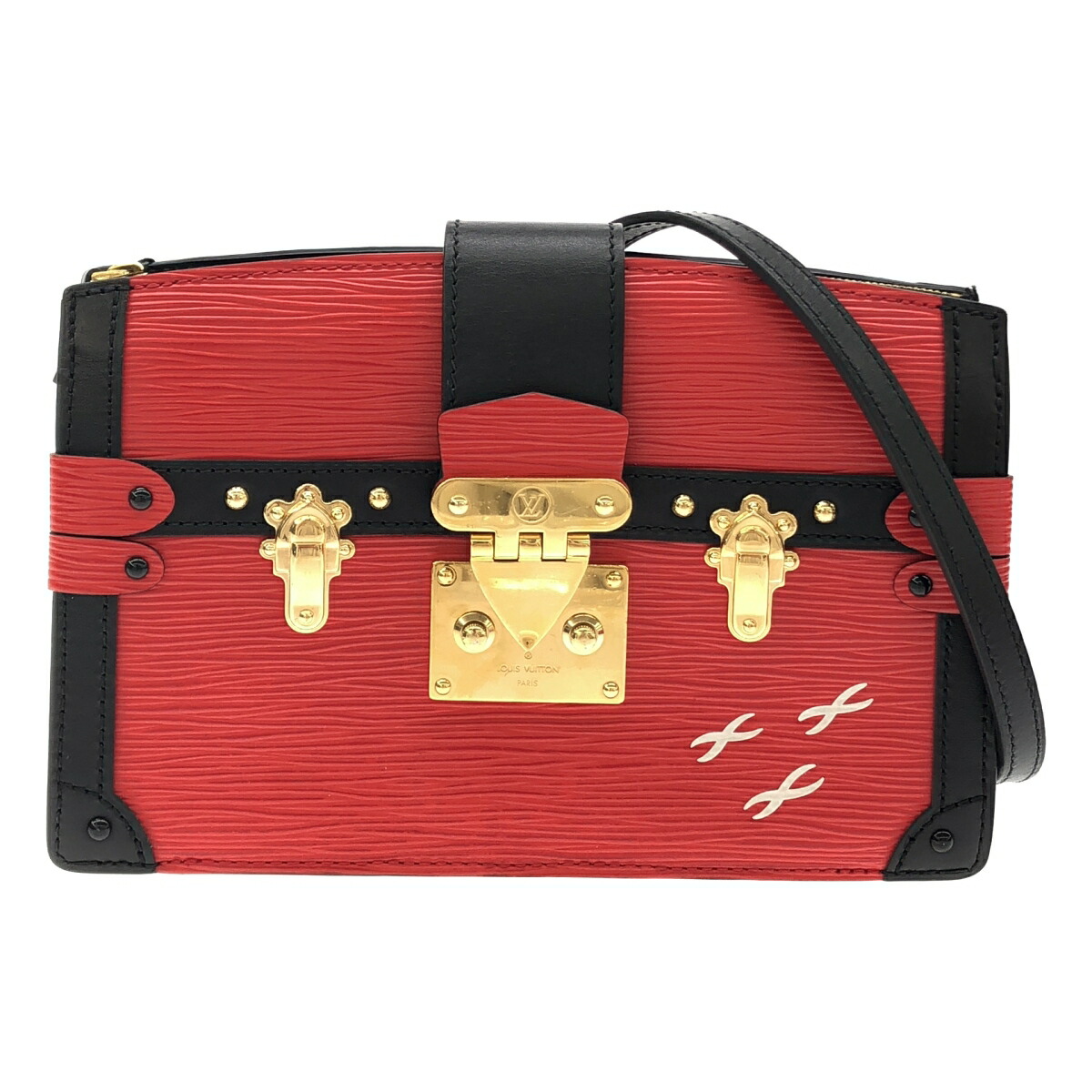 LOUIS VUITTON ルイ・ヴィトン ブートクラッチペダル 赤いこと ショルダーバッグ【中古】