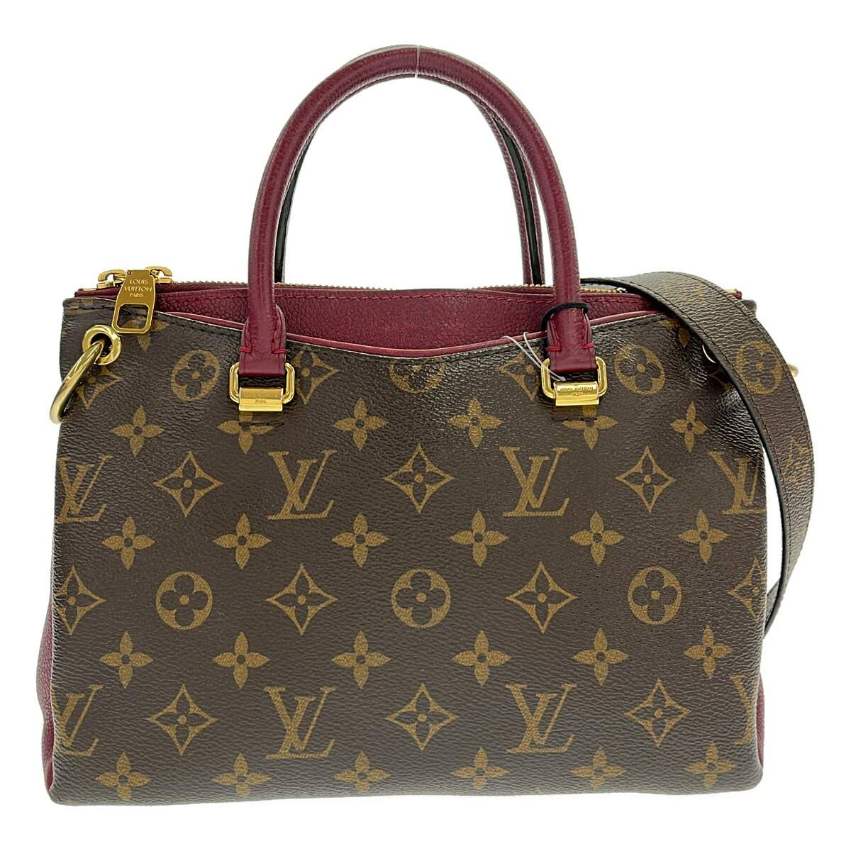 【3日間返品可】LOUIS VUITTON ルイ・ヴィトン パラスBB ブラウン/パープル 2WAYバッグ【中古】｜カエセル