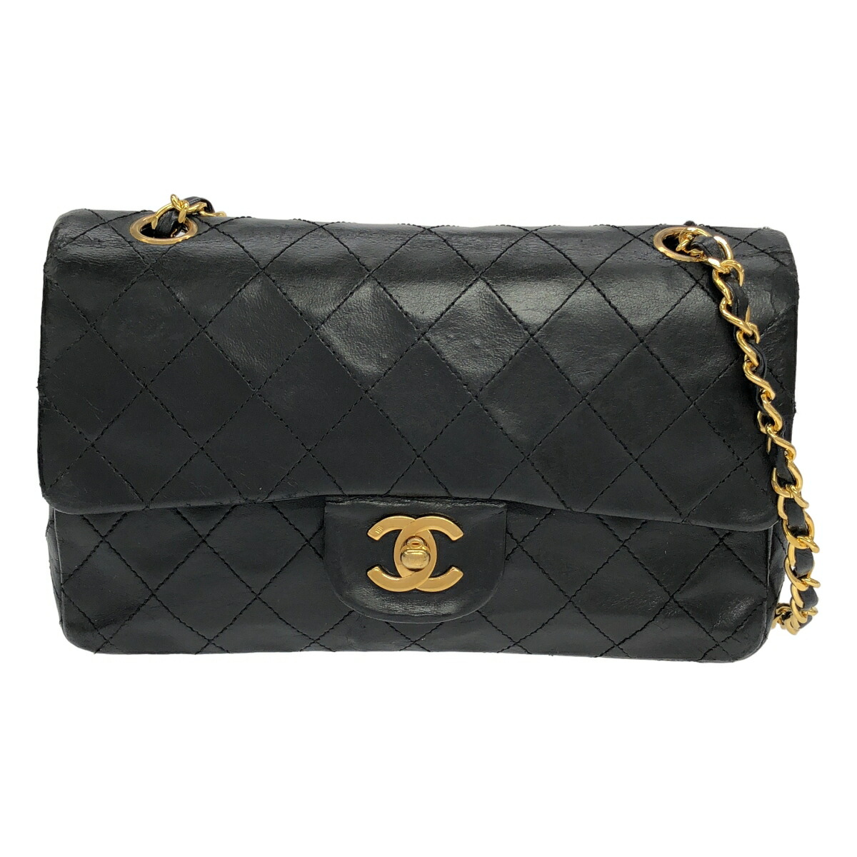 【最大限度15％OFFクーポン券】CHANEL シャネル チェーン店ショルダーバッグ 黒いこと ショルダーバッグ【中古】