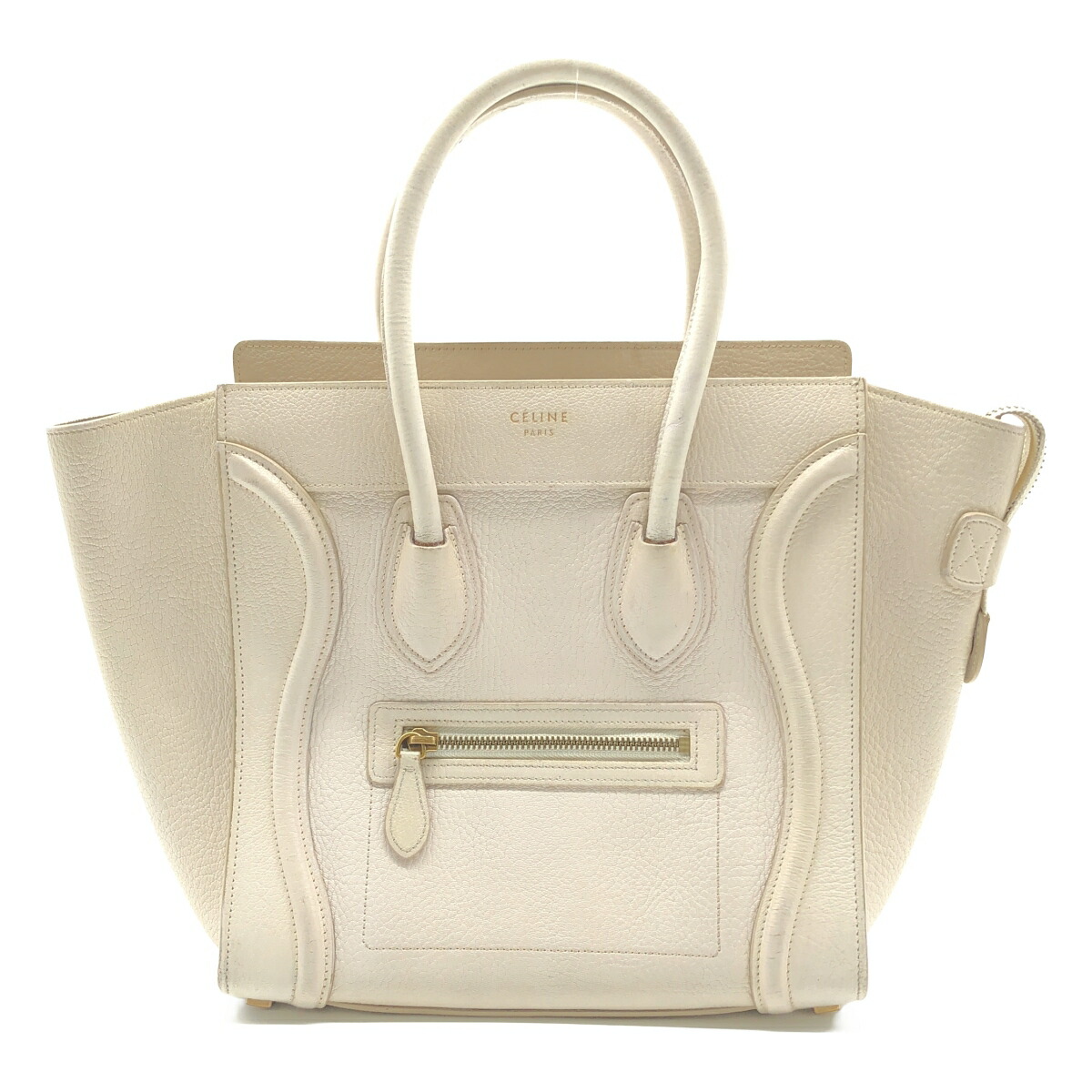 CELINE セリーヌ マイクロショッパー 白いこと ハンドバック【中古】