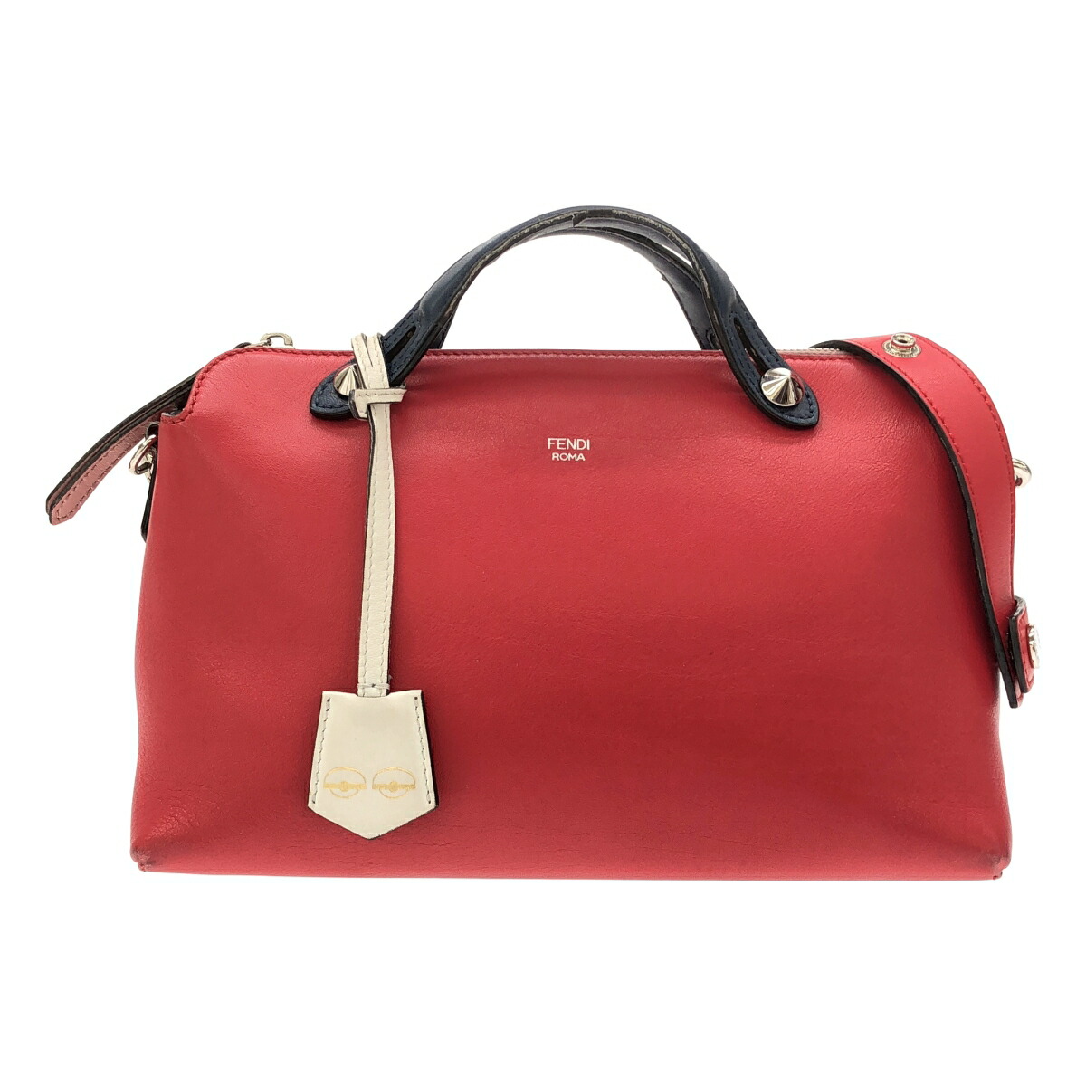 FENDI フェンディ バイザウェイミディアム 赤いこと 2WAY御徒面子【中古】