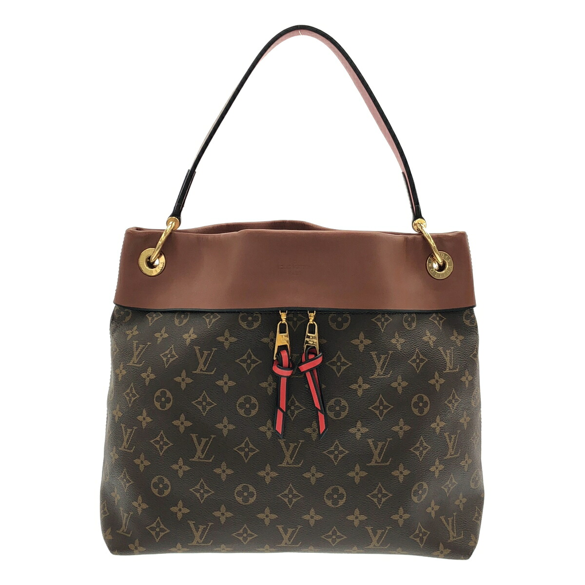 【最大限度15％OFF引き換え証】LOUIS VUITTON ルイ・ヴィトン テュイルリーホーボー 赤銅色/赤いこと ハンドバック【中古】
