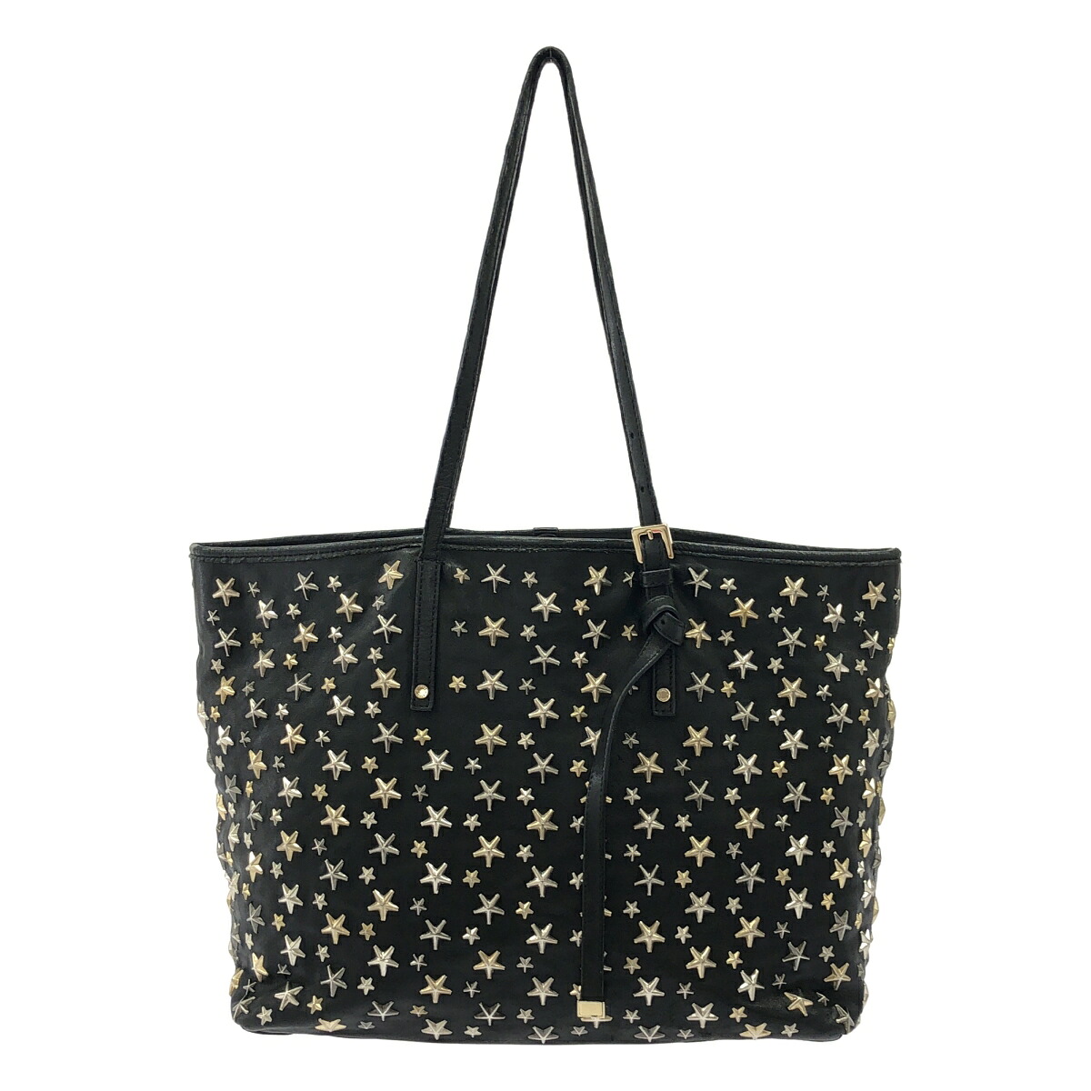【3日間返品可】JIMMY CHOO ジミー チュウ サシャM ブラック トートバッグ【中古】|カエセル