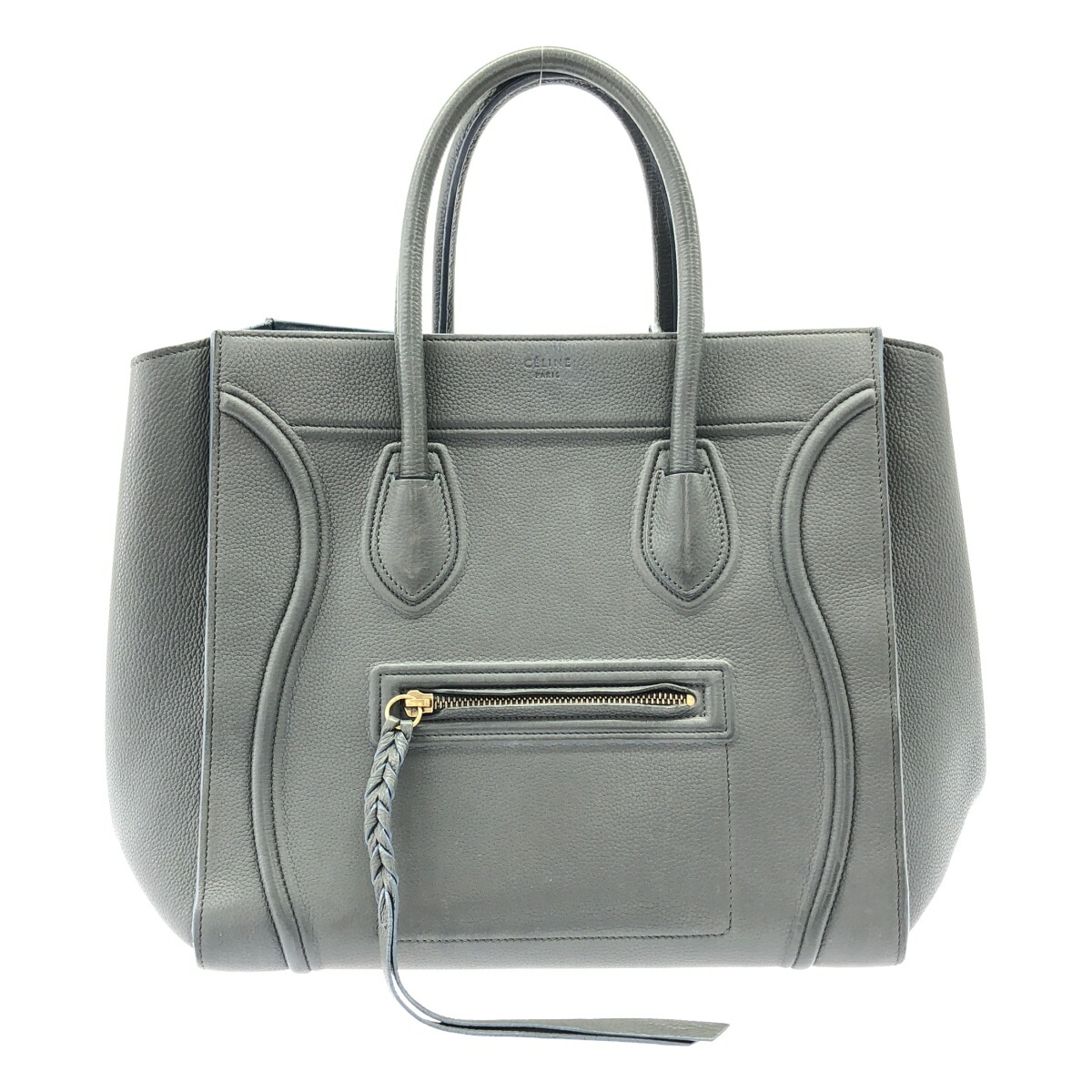 【最大限度15％OFFクーポン券】CELINE セリーヌ 愛読者トム 薄墨色 トートバッグ【中古】