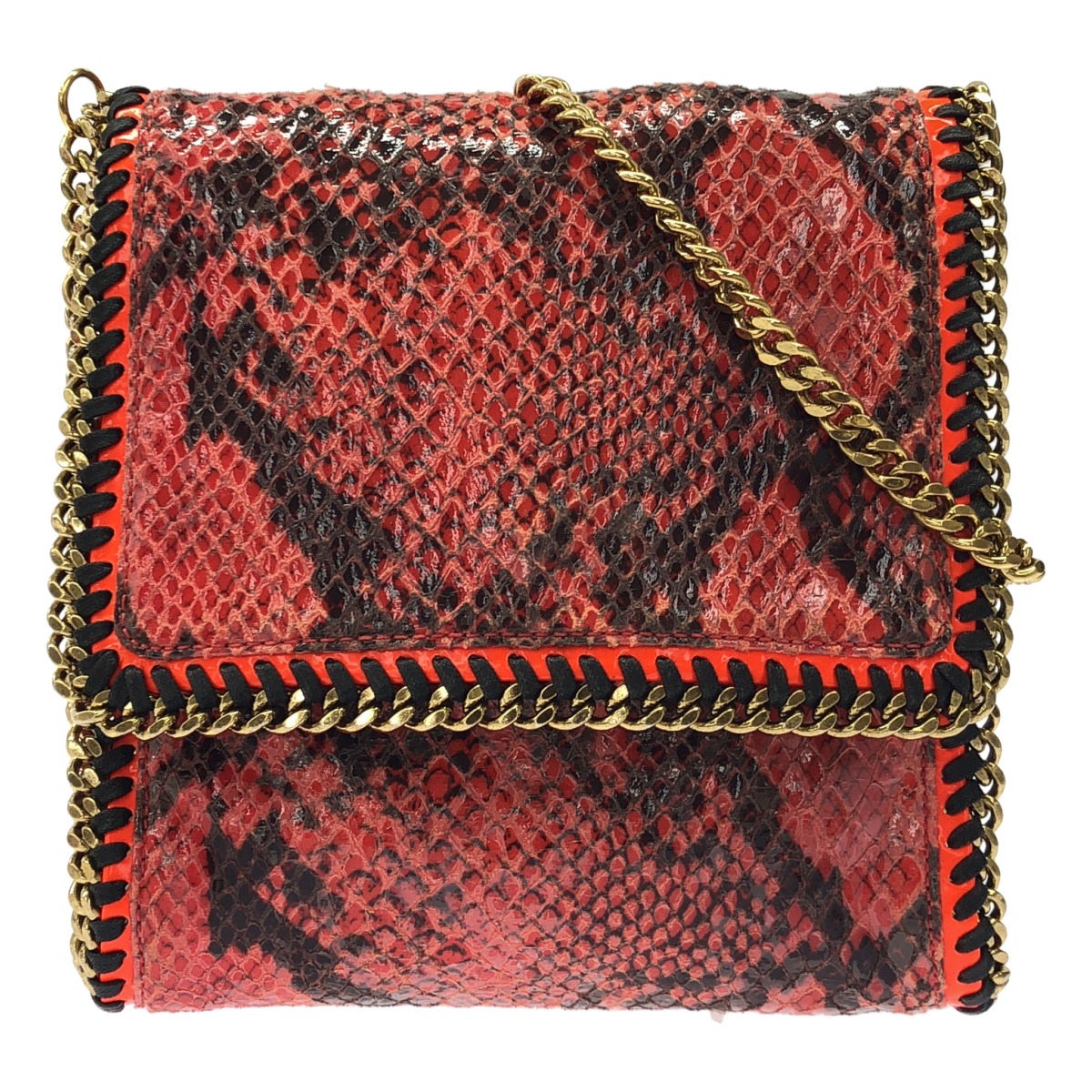 STELLA McCARTNEY 中心柱 ポールマッカートニー ファラベラ オレンジ色/余分の物 ショルダーバッグ【中古】