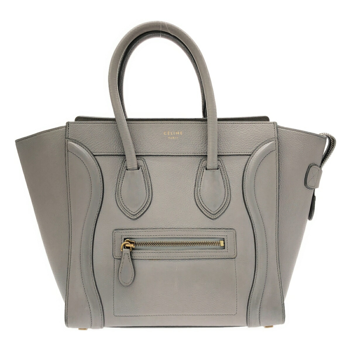 CELINE セリーヌ マイクロショッパー 薄墨色 ハンドバック【中古】