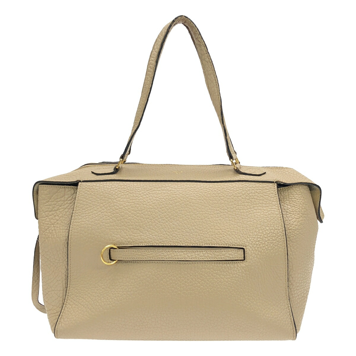 CELINE セリーヌ 輪っか ベージュ ハンドバック【中古】