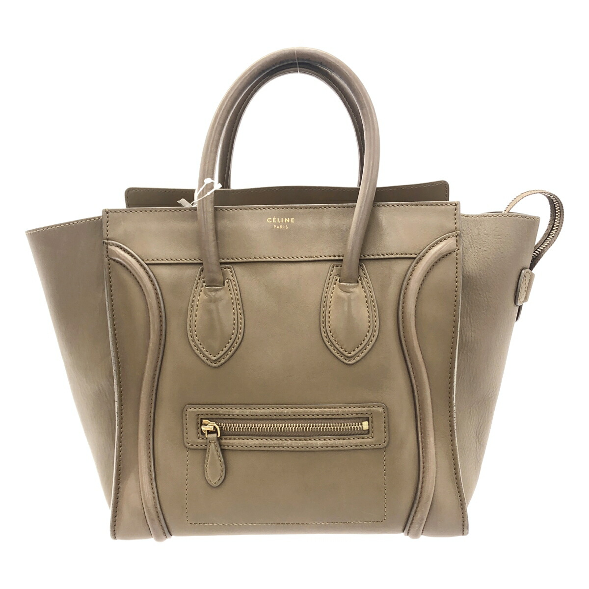 【最大限度15％OFF引き換え証】CELINE セリーヌ ミニショッパー 赤銅色 ハンドバック【中古】