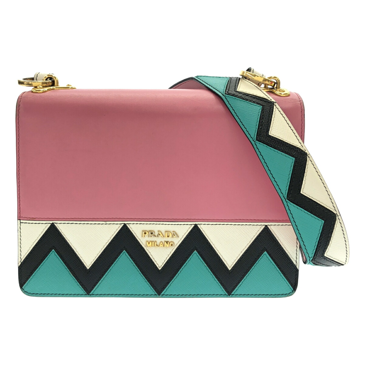 PRADA プラダ ショルダーバッグ さくら色 ショルダーバッグ【中古】