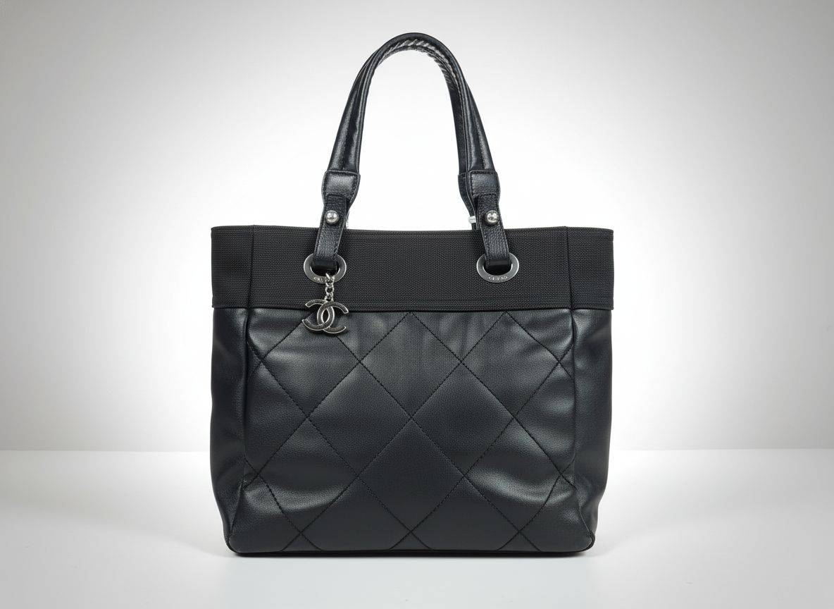 【最大限度15％OFF引き換え証】CHANEL シャネル パリビアリッツPM 黒いこと トートバッグ【中古】