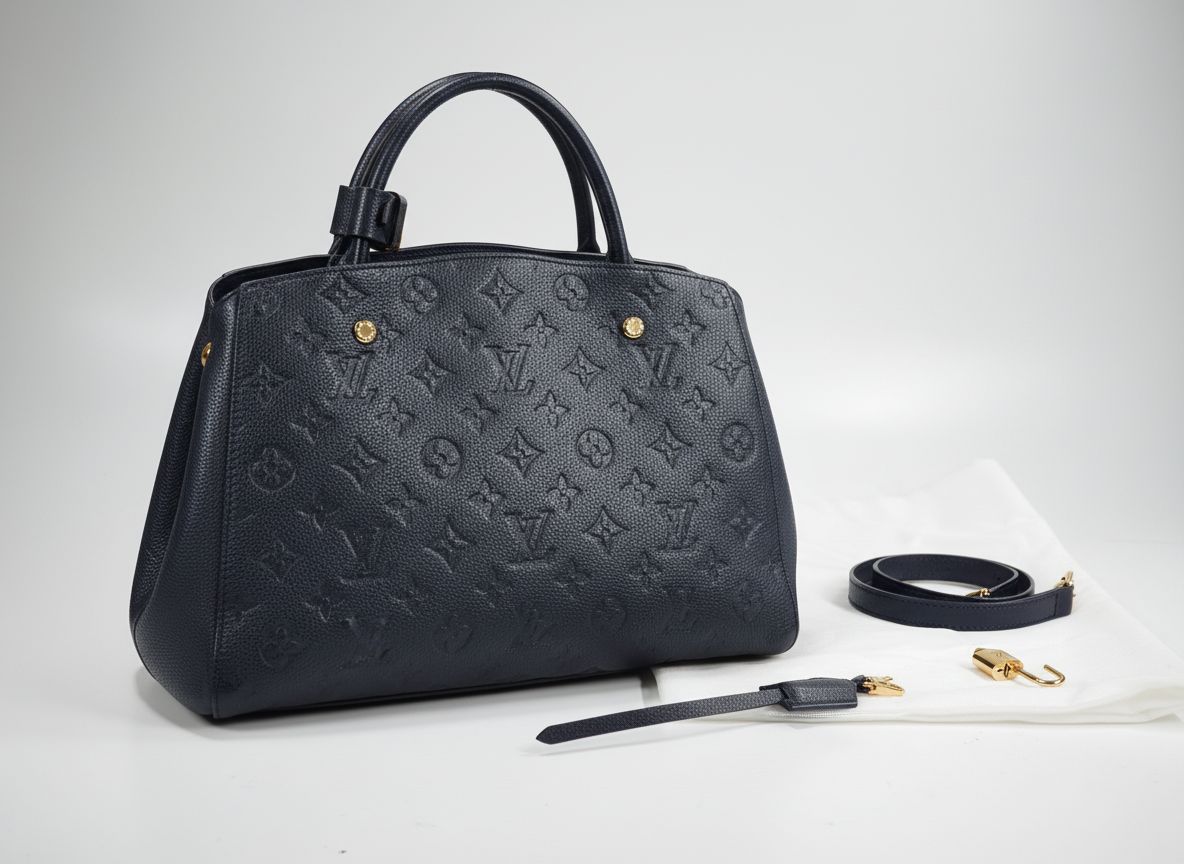 【最大限度15％OFF引き換え証】LOUIS VUITTON ルイ・ヴィトン モンテーニュMM 黒いこと 2WAY御徒面子【中古】