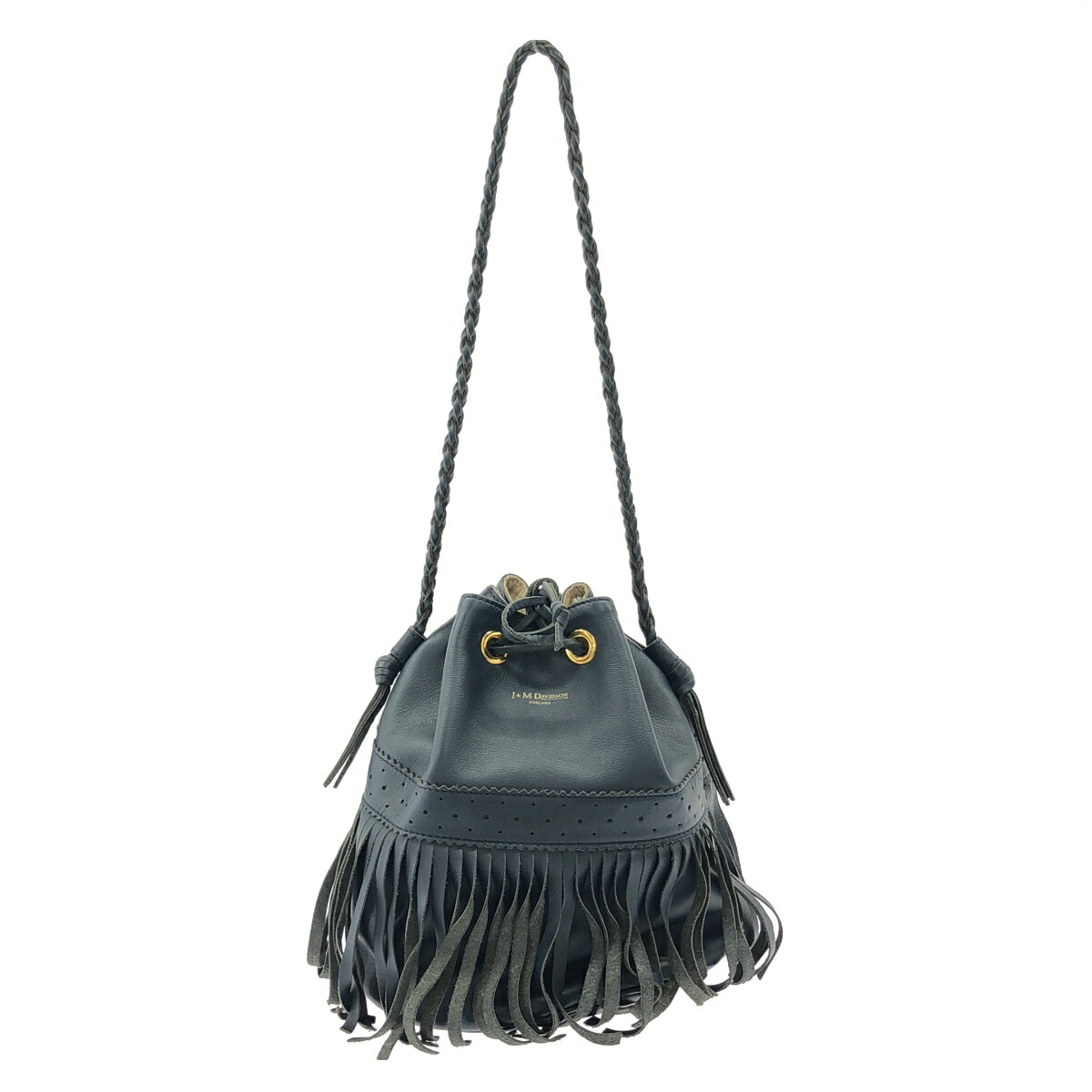 【最大限度15％OFF引き換え証】J\u0026M DAVIDSON ジェイアンドエムデヴィッドソン カーニバルL 青碧 ショルダーバッグ【中古】