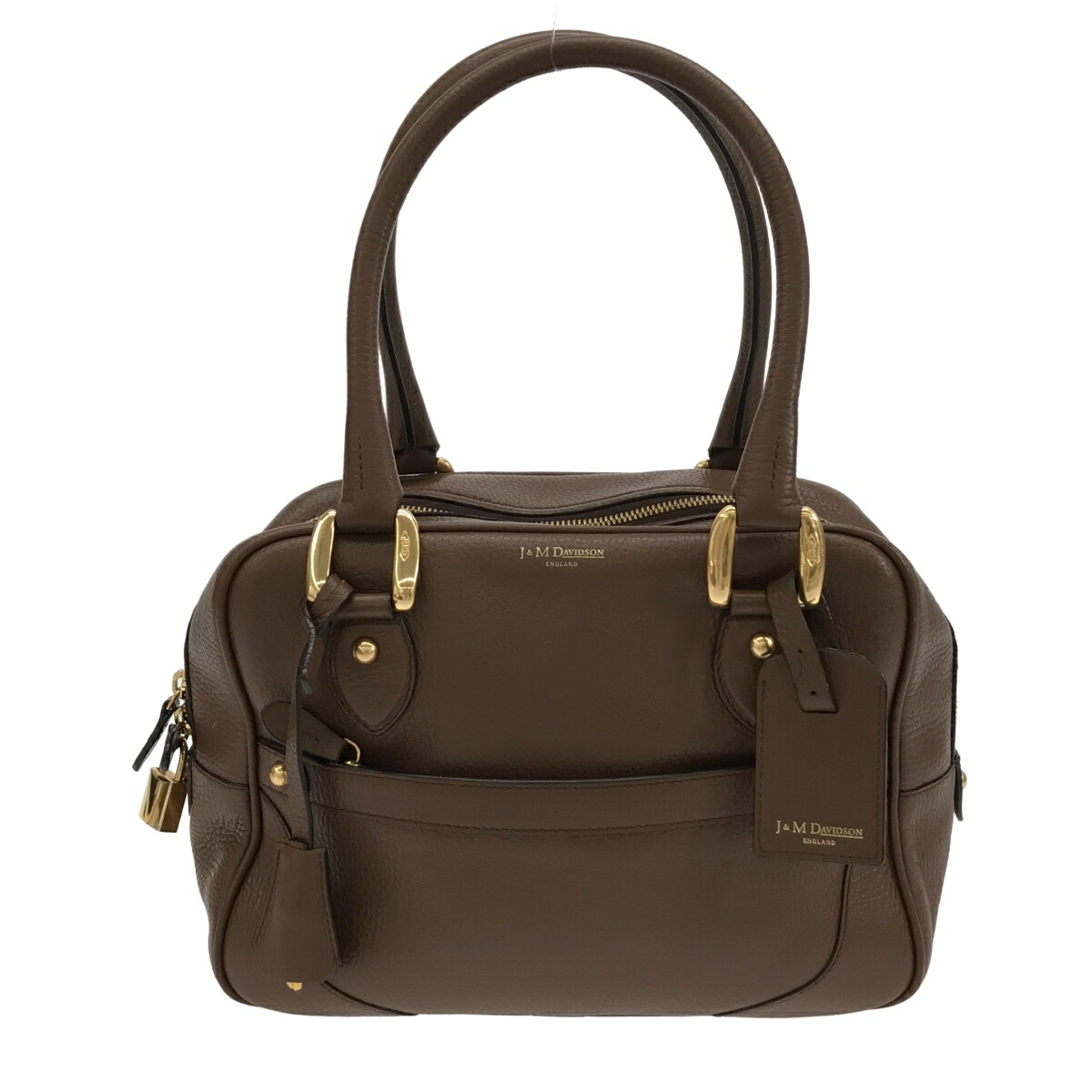 【最大限度15％OFFクーポン券】J\u0026M DAVIDSON ジェイアンドエムデヴィッドソン ミア 赤銅色 ハンドバック【中古】