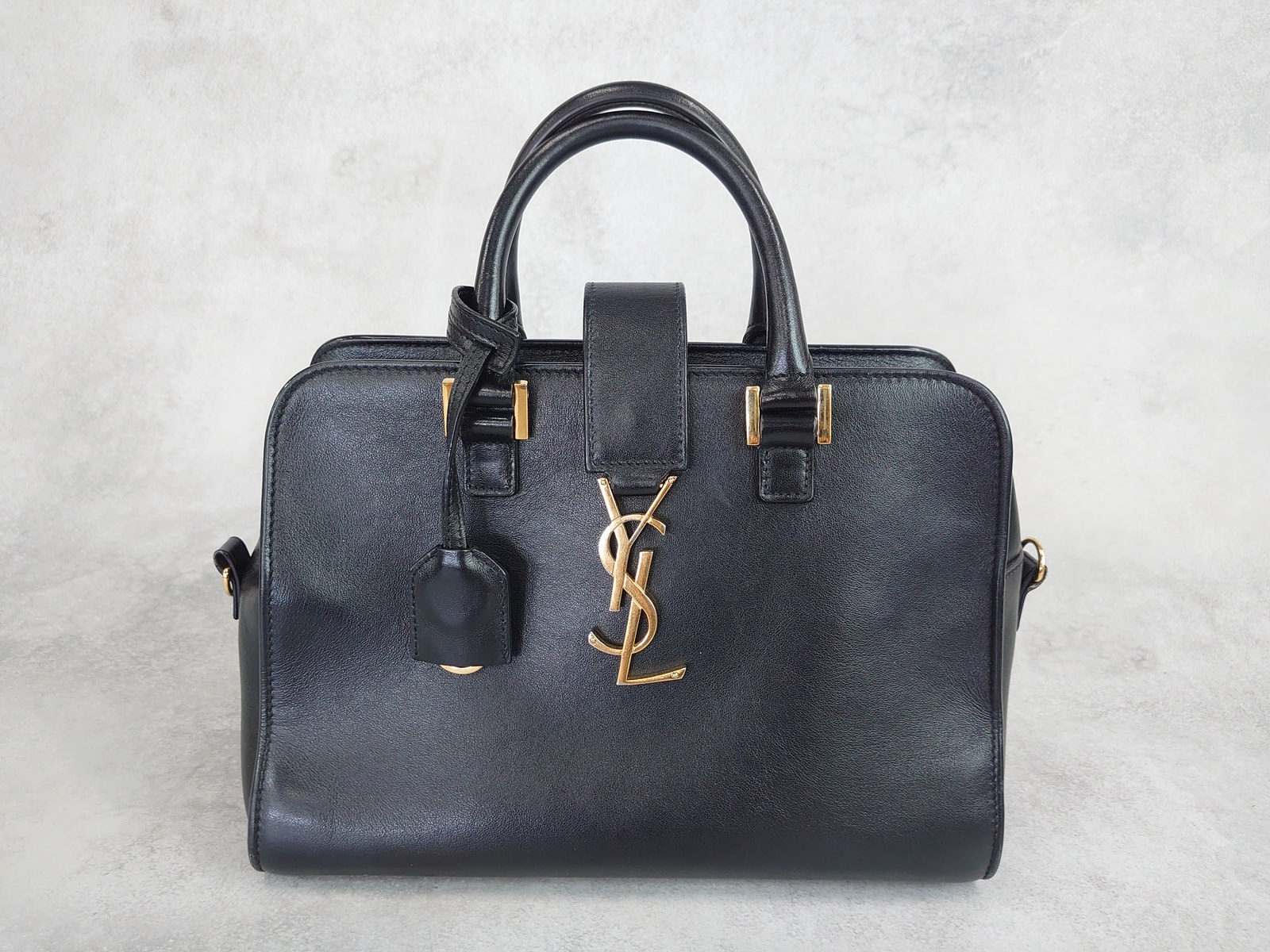 【3日間返品可】SAINT LAURENT サンローラン ベイビーカバス ブラック 2WAYバッグ【中古】｜カエセル 99,550円