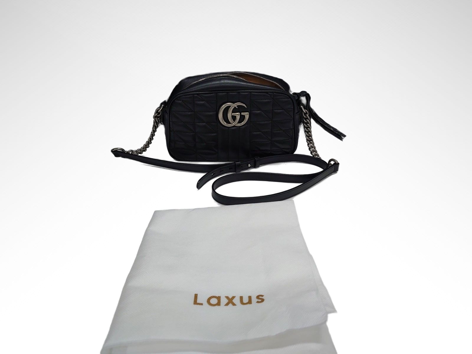 【3日間返品可】 GUCCI グッチ GGマーモント ショルダーバッグ カーフスキン(牛) レディース|カエセル