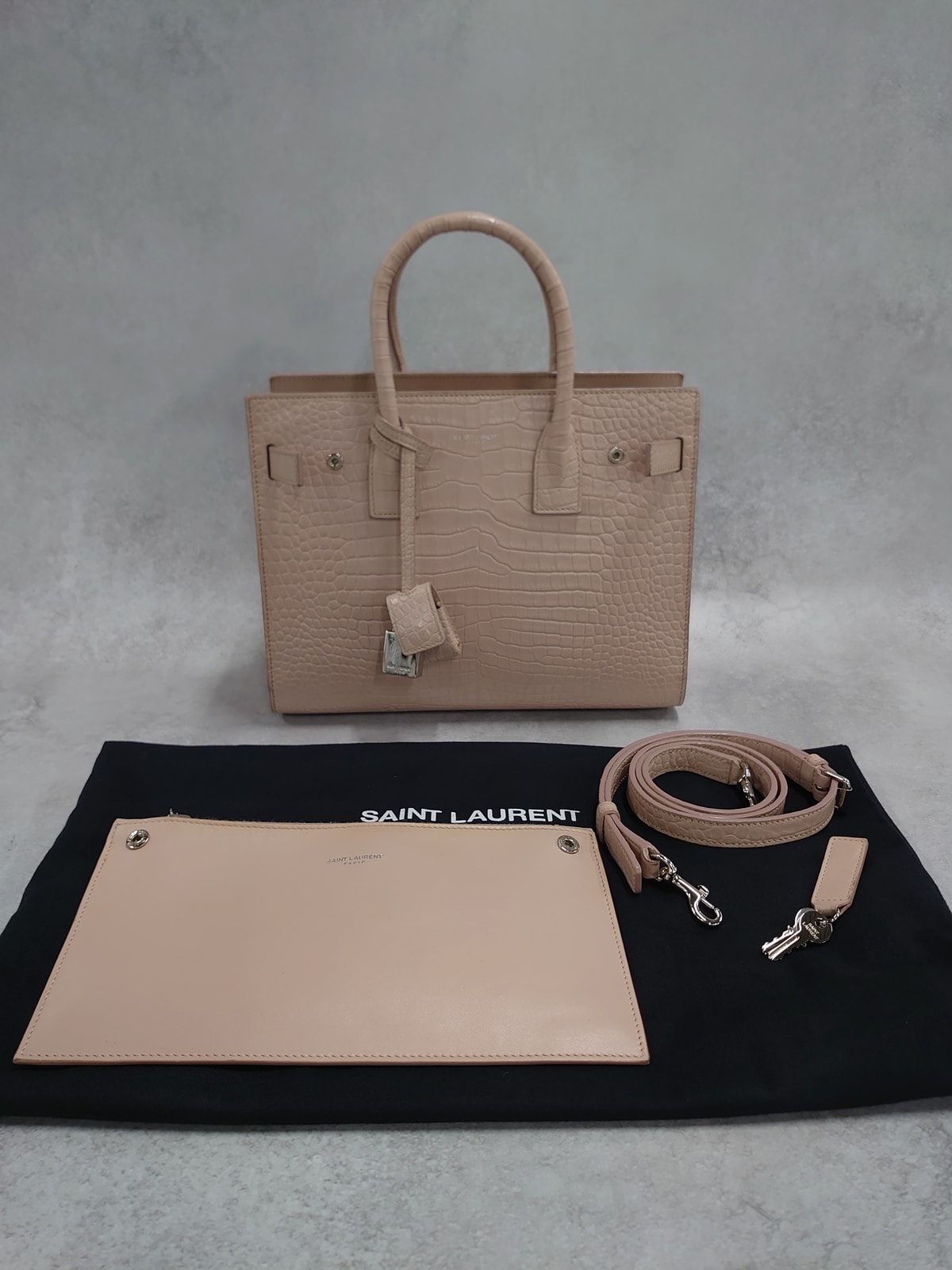 SAINT LAURENT サンローラン ベイビーサックドジュール ピンク 2WAYバッグ【中古】|カエセル