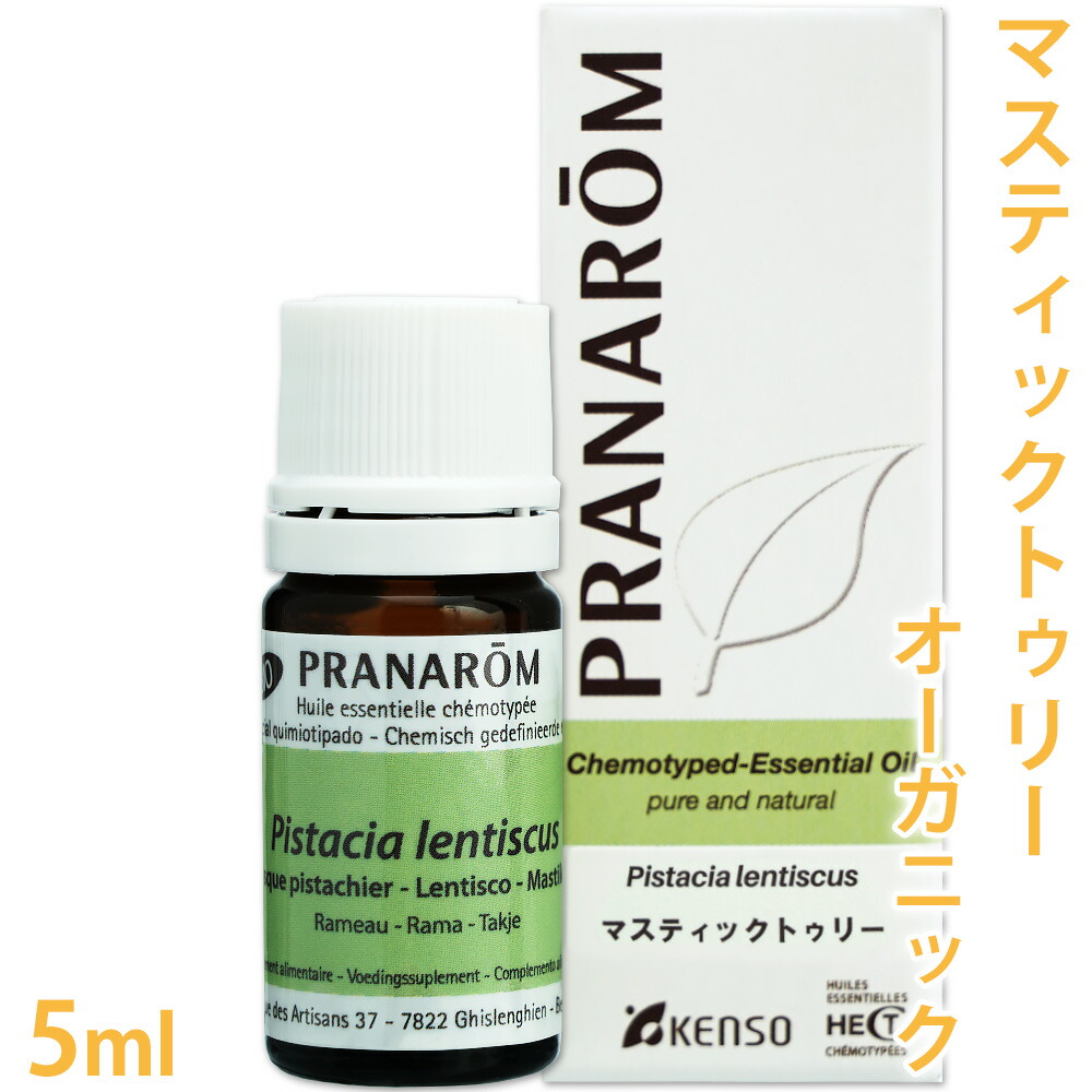 プラナロム マスティックトゥリー 5ml ［ オーガニック ］ 【 精油 エッセンシャルオイル アロマオイル アロマテラピー 健草医学舎 ケンソー 】【 送料無料 】