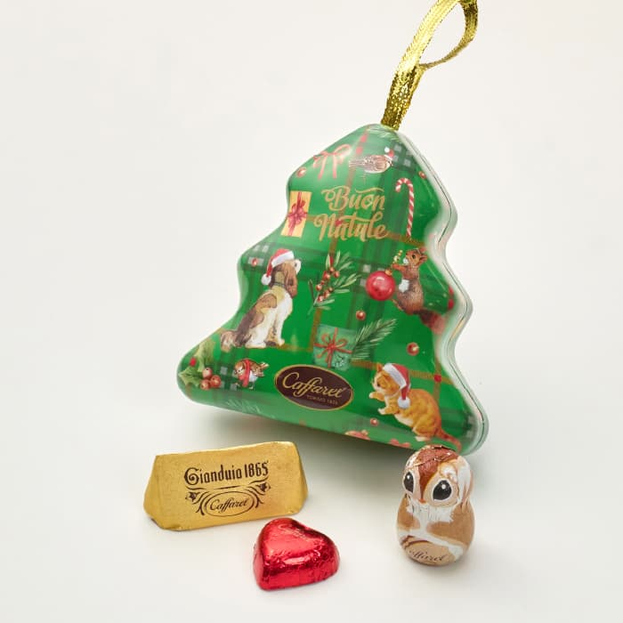 Caffarel カファレル クリスマス オーナメント セット クリスマスツリー カファレル、クリスマスツリーの「オーナメント」に入ったチョコ