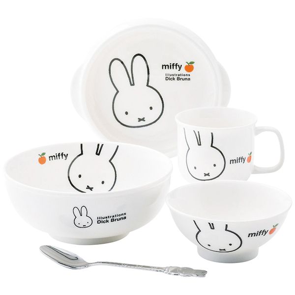 金正陶器 ミッフィーアップル お子様食器ギフトセット 242740 ギフト 出産内祝い 送料無料[24]