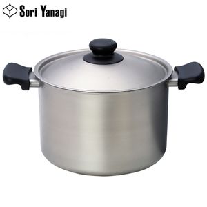 柳宗理　ステンレス3層鋼　両手鍋　深型　つや消し　22cm【代引不可】 [01]｜家具・インテリア雑貨　カグール
