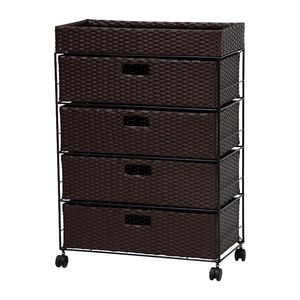 ランドリー （ダークブラウン） RAN-2413DBR (約)幅60.5&times;奥行30.5&times;高さ85cm RAN-24シリーズ [23]｜家具・インテリア雑貨　カグール